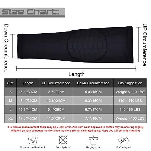 AceList AceList 2PCS Elbow Pads with Padded Compression Shield Shape Arm Sleeves for Protection - Suitable for Basketball, Volleyball, Football, and More - Ideal for Adults, Youth, Girls, Men, Women (Black)