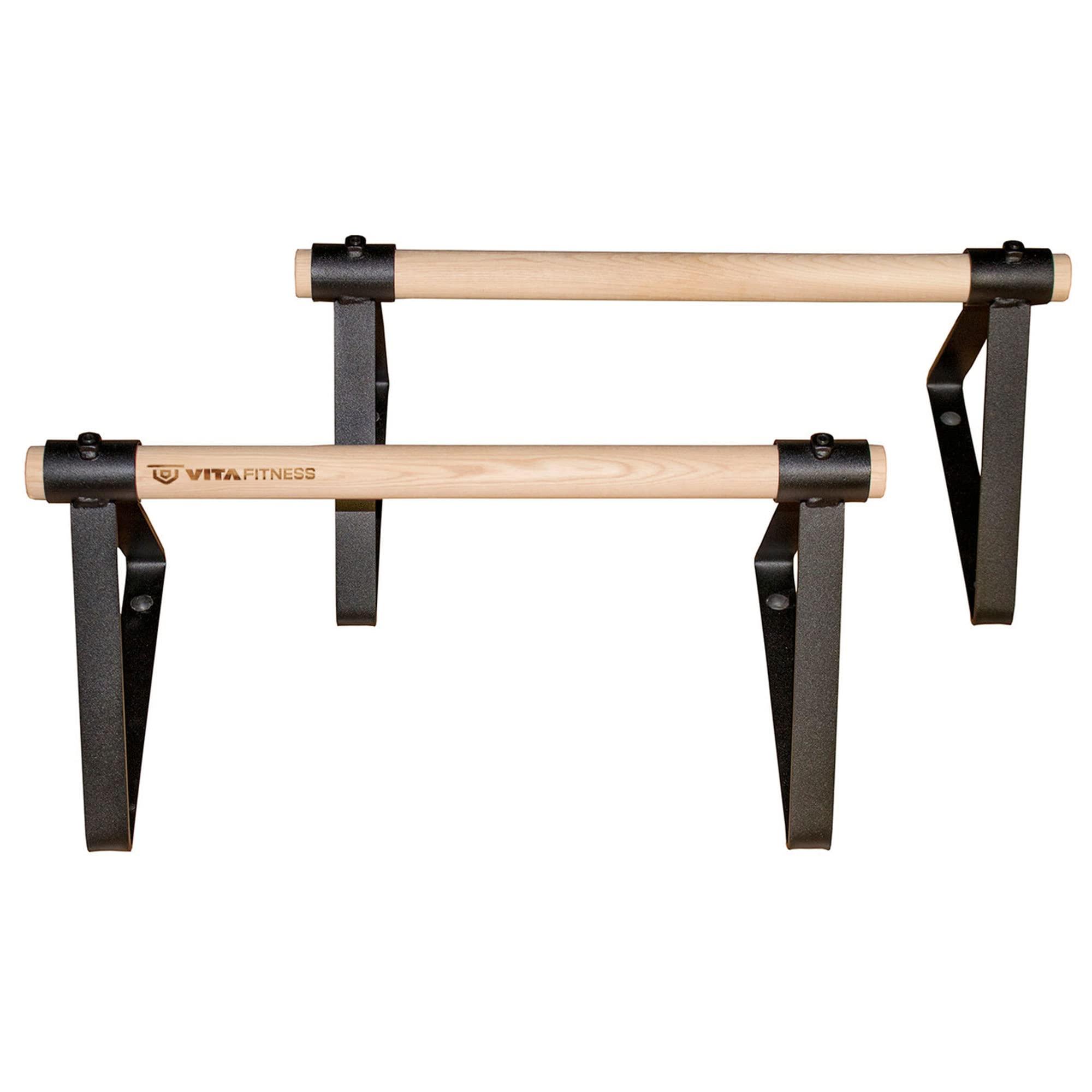 Vita Vibe Vita Vibe Wood Parallettes Set 18\" - 24\" Long (24\" Long)