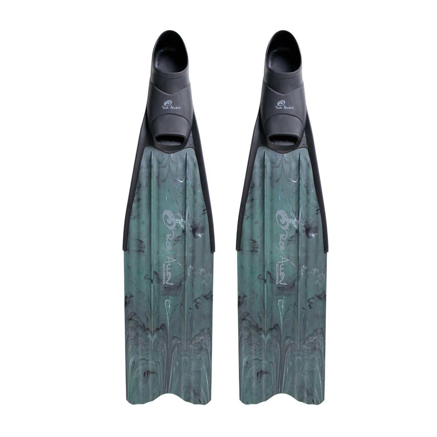 Rob Allen Rob Allen SCORPIA Freediving FINS Plastic Long Blade Spearfishing FINS (X-Small (4-5))