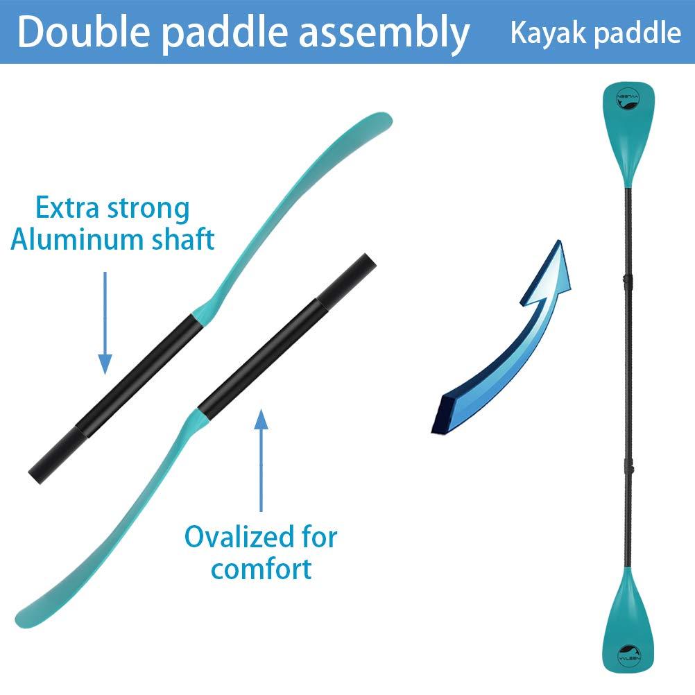 YVLEEN YVLEEN SUP Paddle Board PaddleStand up Paddleboard Paddles Adjustable Aluminum 4-Piece Floating Kayak PaddleConvertible Paddle
