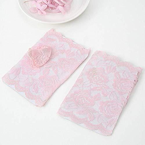 Tvoip Tvoip 1 Pair Womens Sun Protection Driving Half Finger Gloves Charming Sexy Lady Girl Lace Party Costume Fingerless Gloves (Pink)
