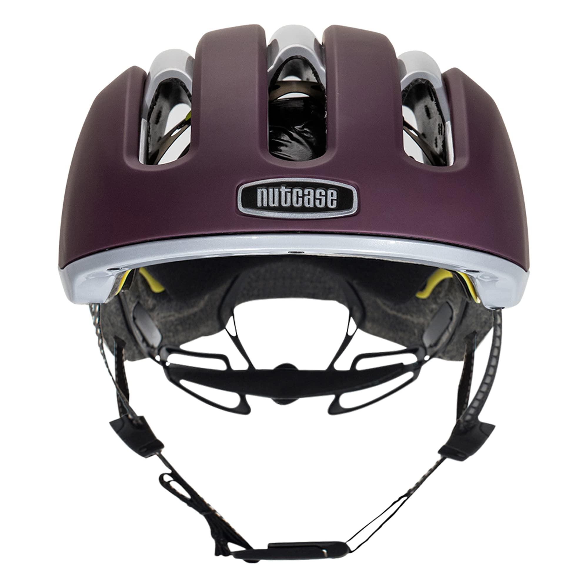 Nutcase Nutcase, VIO Adventure Bike Helmet and MIPS Protection for Road Cycling and Commuting - Plum MIPS - Large/Extra Large