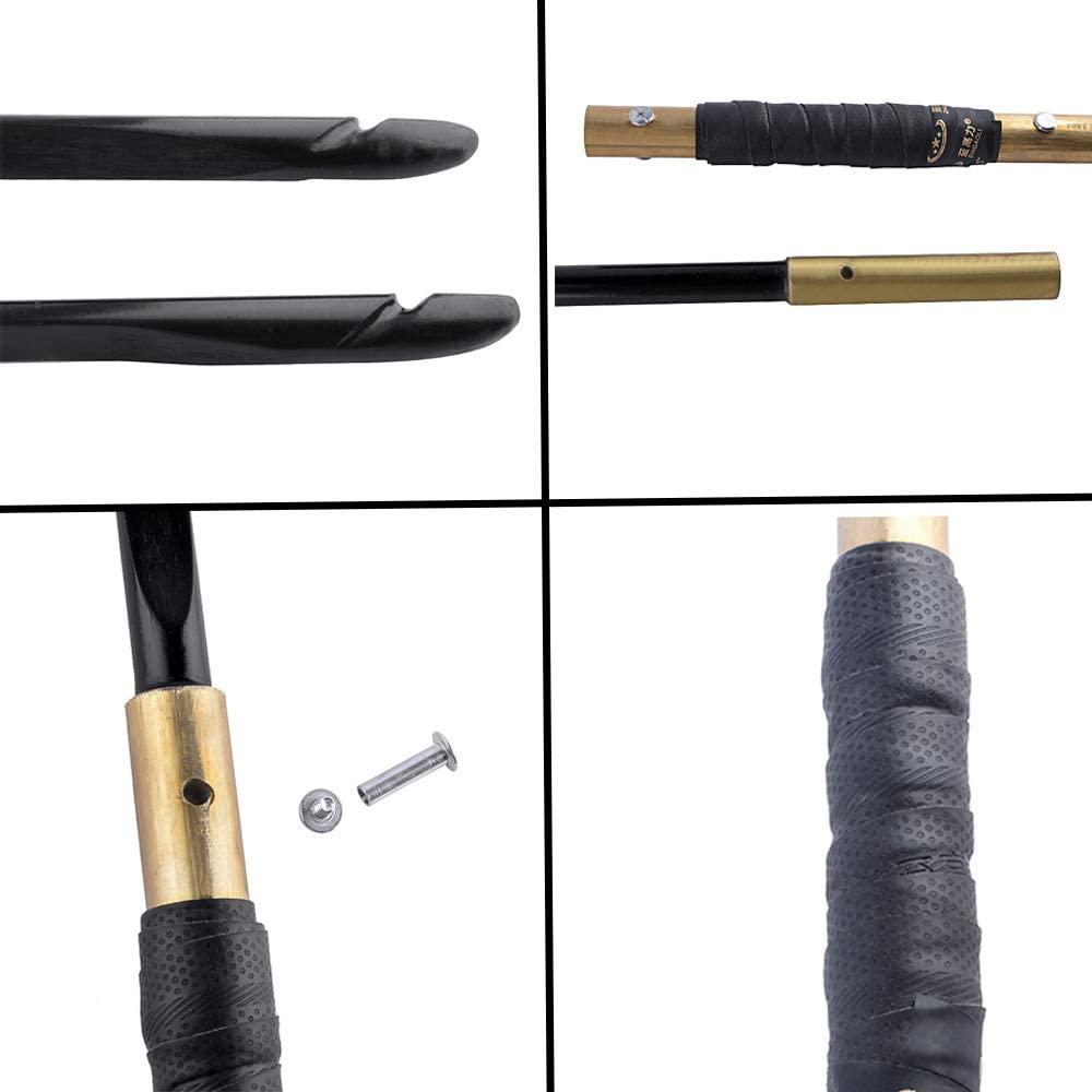 SHARROW SHARROW Archery Traditional Wood Long Bow 25-70lbs Takedown Recurve Bow Hunting Bow Right and Left Hand for Outdoor Shooting and Target Practice (70lbs)