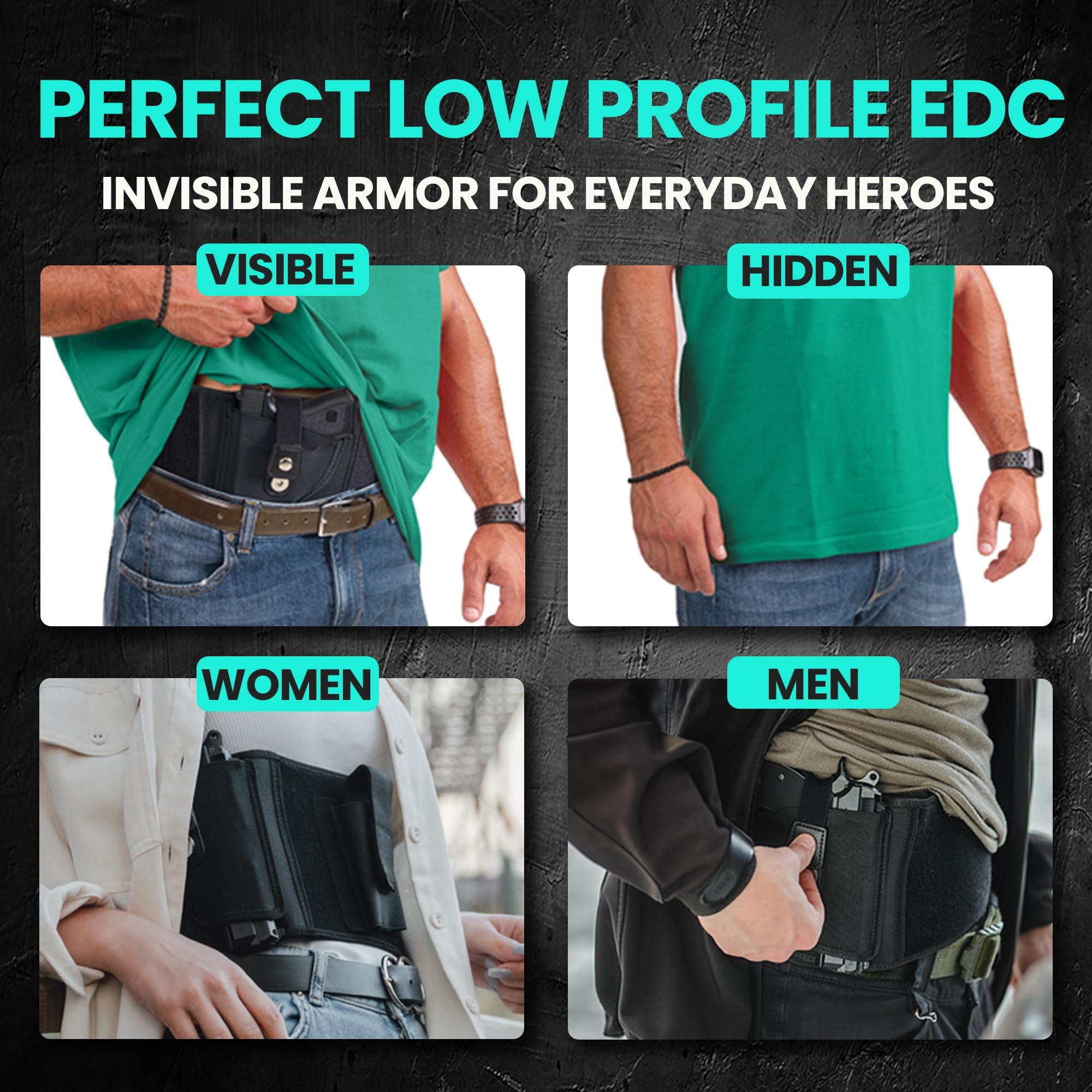 LPV PRODUCTS Award-Winning Belly Band Holster for Deep Concealment | Magnet Retention for 99% of Handguns | Military-Grade Durability & Closure, Extra-Wide Comfort Band | 40% Faster Draws, Trusted by Pros & Vets