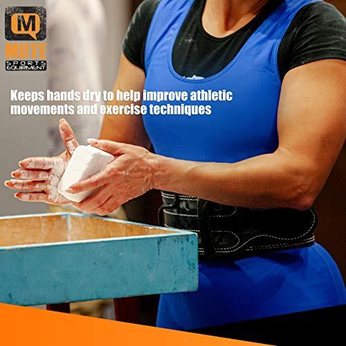 MUTE MUTE | Athletic Gym Chalk - Increase Grip Strength - for Bouldering, Rock Climbing, Gymnastics, Functional Fitness, Weight-Lifting - Non-Toxic, Non-Staining Magnesium Carbonate - 2 oz Blocks (3 Pack)