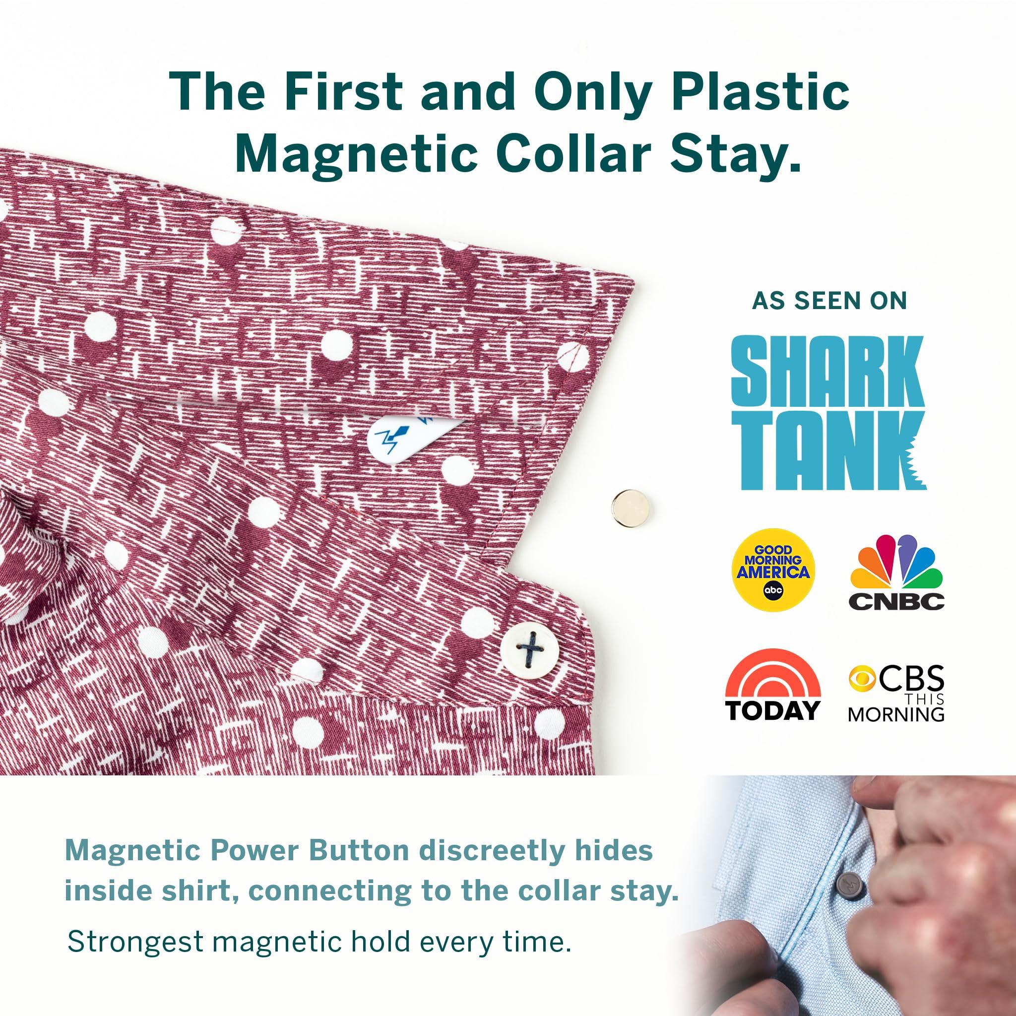 Wrkin Stiffs Wrkin Stiffs Stiff-N-Stay Magnetic Collar Stays for Men - 2.5" Plastic Power Stays, 3 Pair Set with Case - Adjustable & Durable Shirt Collar Straighteners - As Seen on Shark Tank