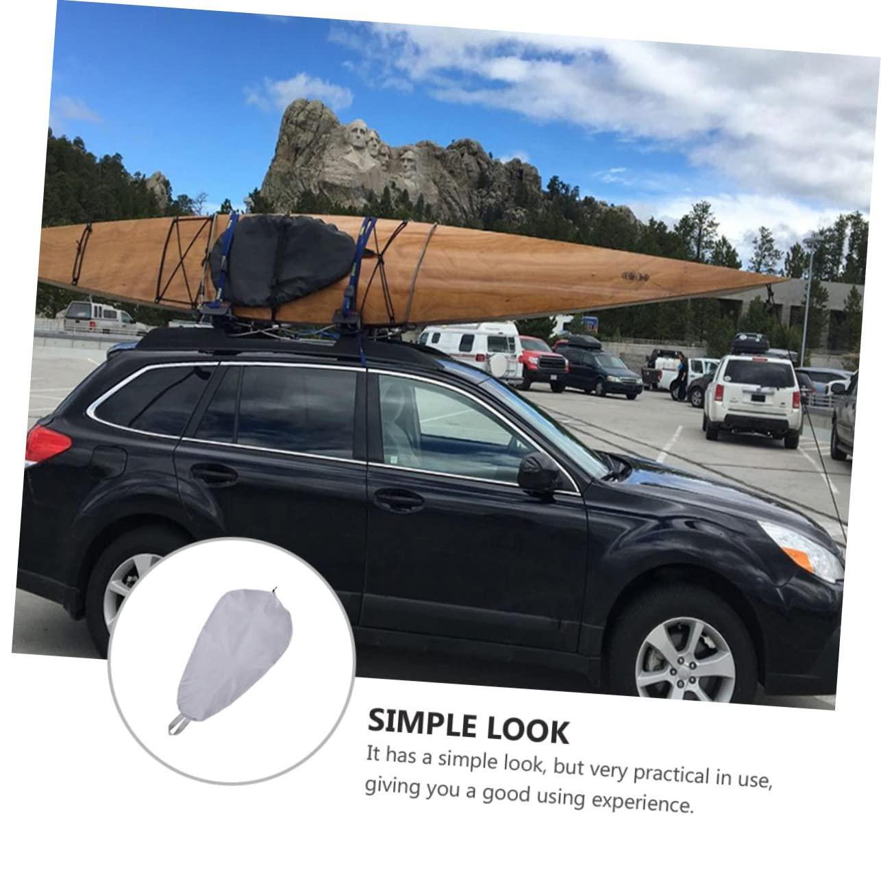 BESPORTBLE BESPORTBLE 2pcs Kayak Cover Kayak Supplies Sun-Proof Cover Kayak Plug Canoe Cover Dry Bags Waterproof Sunblock Kayak Boat Seat Kayaks Sun Protection Cover Polyester Silver Coated Cloth