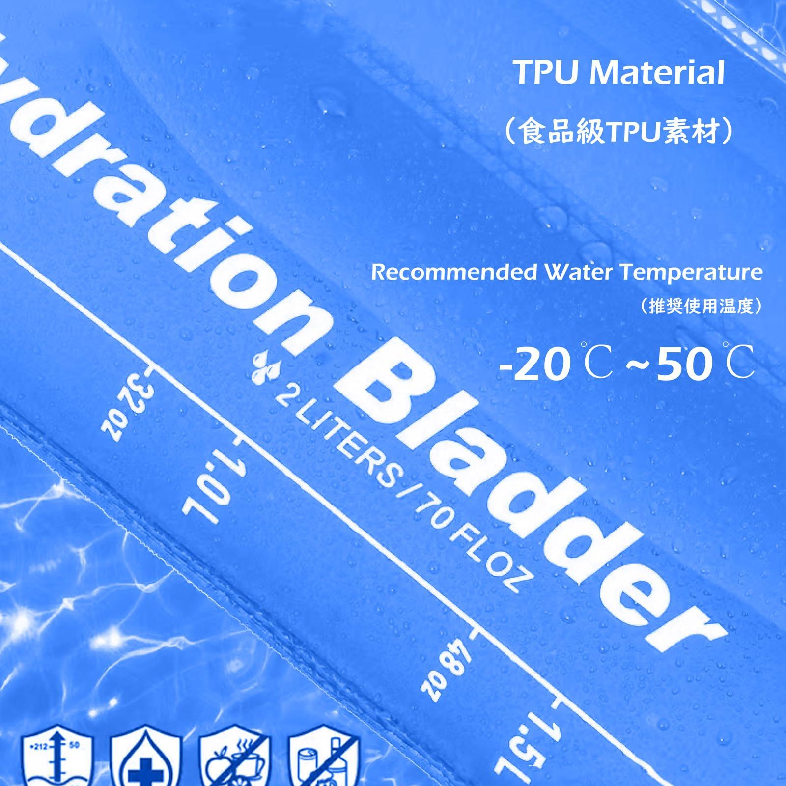 TRIWONDER TRIWONDER Hydration Bladder Water Reservoir 1.5 Liter 2L 3L BPA Free for Running Cycling Hiking Camping Backpack (1.5L)