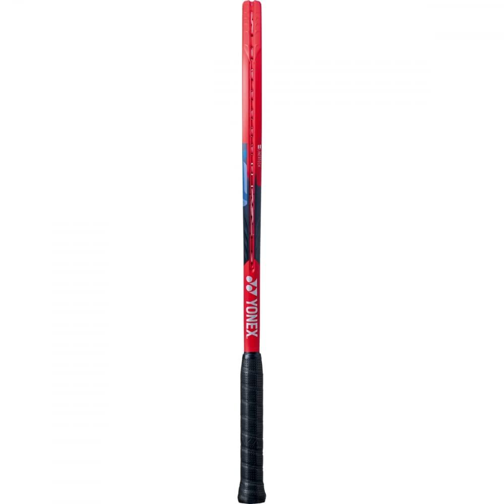 Do It Tennis Yonex VCORE 95 7th Gen Scarlet Tennis Racquet (4 1/4" Grip) Strung with Red 16L PolyTour Fire at Mid-Range Tension