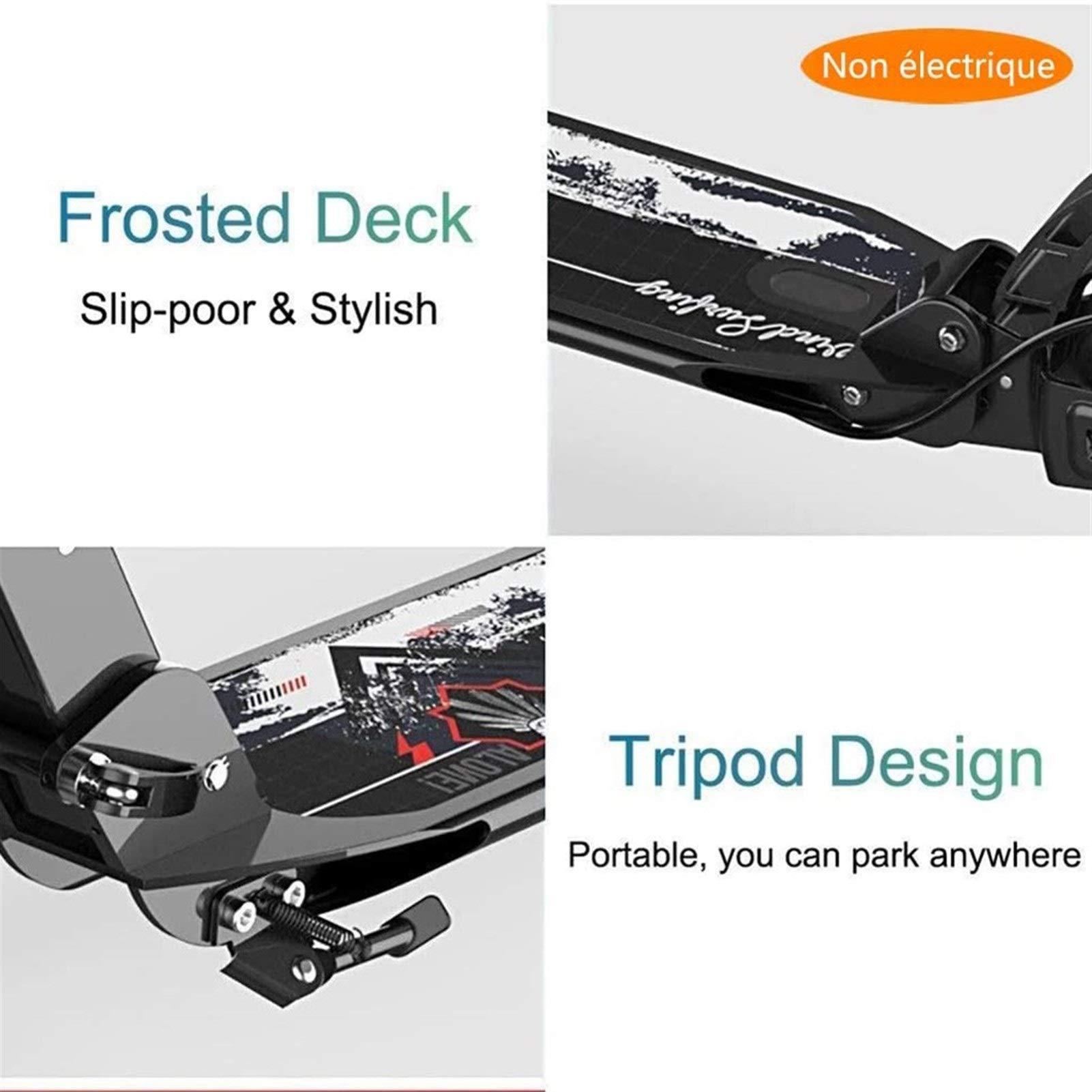 CMMC CMMC Adult Kick Scooter with Big Wheels and Disc Handbrake, Quick-Release Folding System - Dual Suspension System Commuter Scooter for Adults and Teens(non-electric)- Supports 220lbs