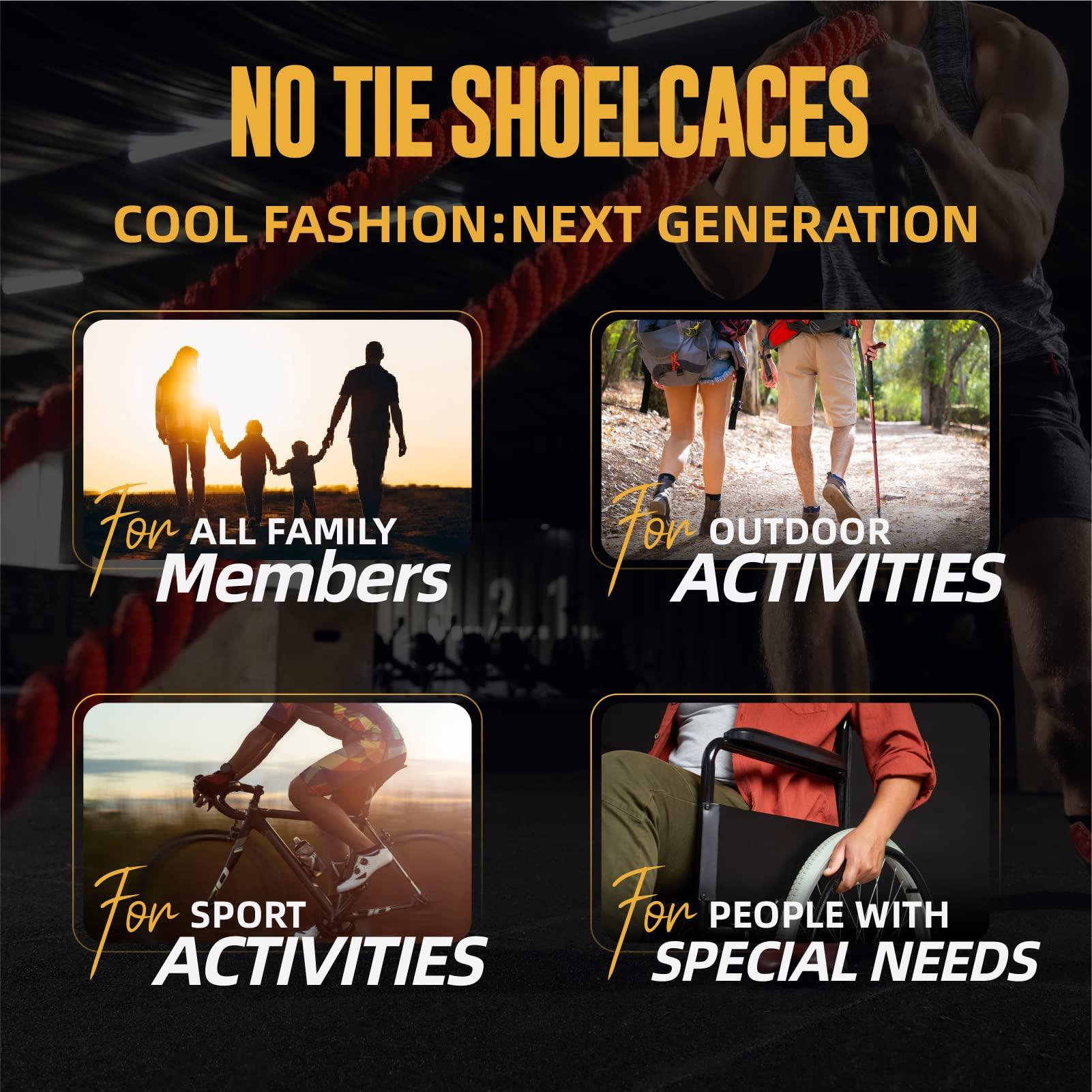 iLiveX No Tie Shoelaces - Tieless Elastic Shoe Laces - Strong Lock Shoelaces for Sneakers - One Size Fits All for Adults and Kids (Dark Green)