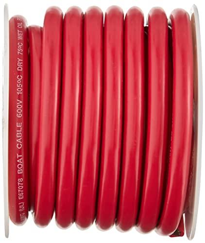 Ancor Ancor 112505 Tinned Copper Wire, 6 AWG (13mm2), Red - 50ft