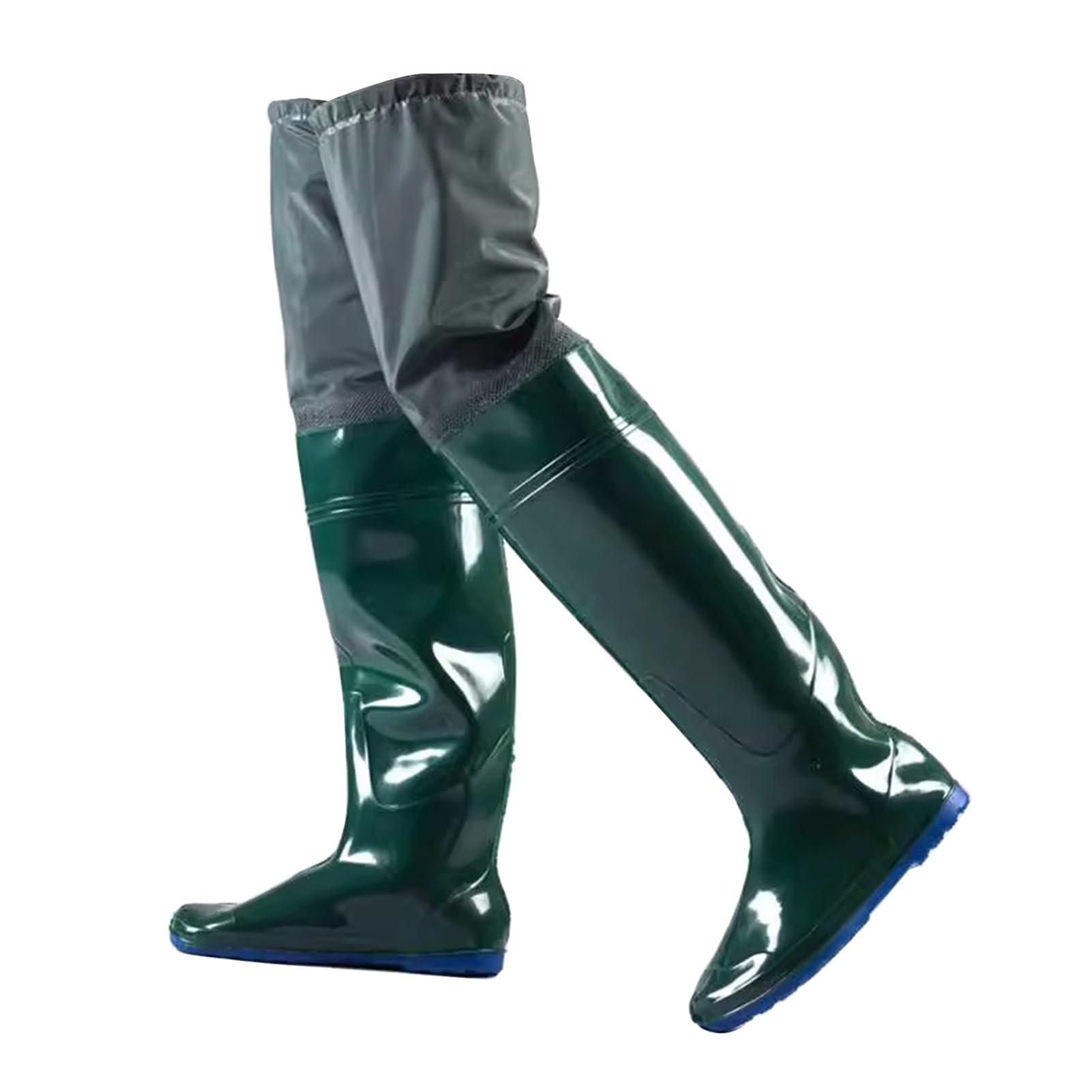 JCWGLY JCWGLY Waterproof Hip Waders, Lightweight Hip Boots for Adult Men Women, Outdoor Fishing and Hunting Wading Boots(5.5)