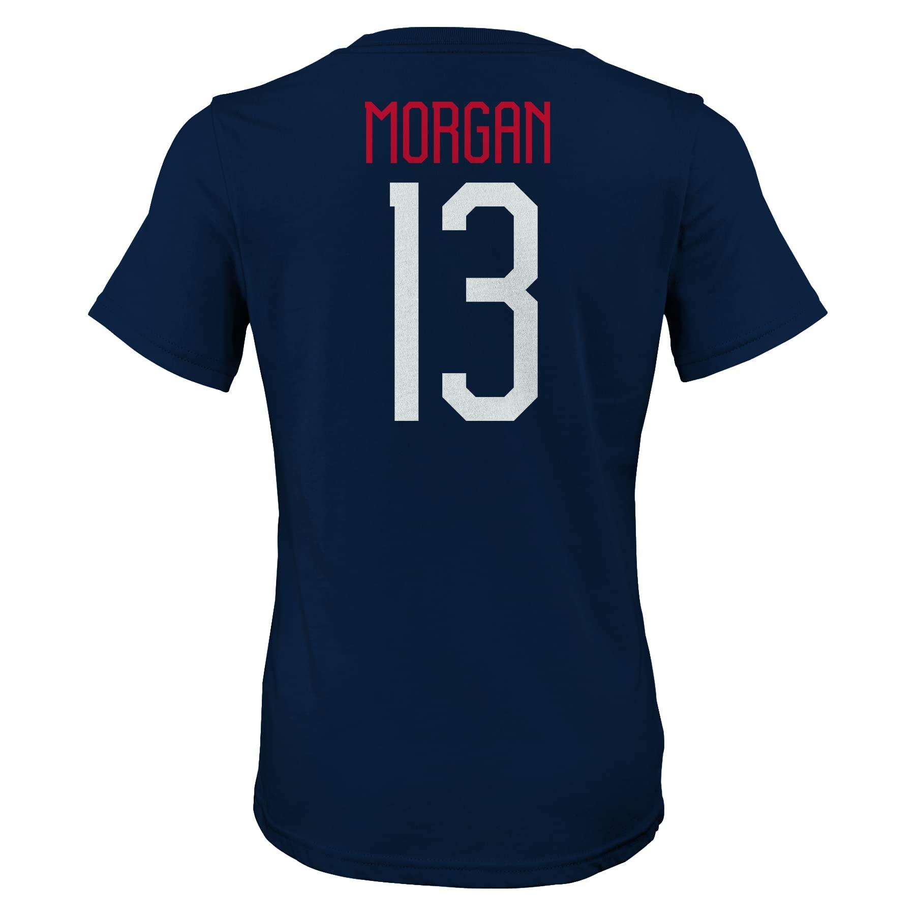 Outerstuff Outerstuff Womens US Soccer Name & Number Short Sleeve Tee, Navy, X-Large