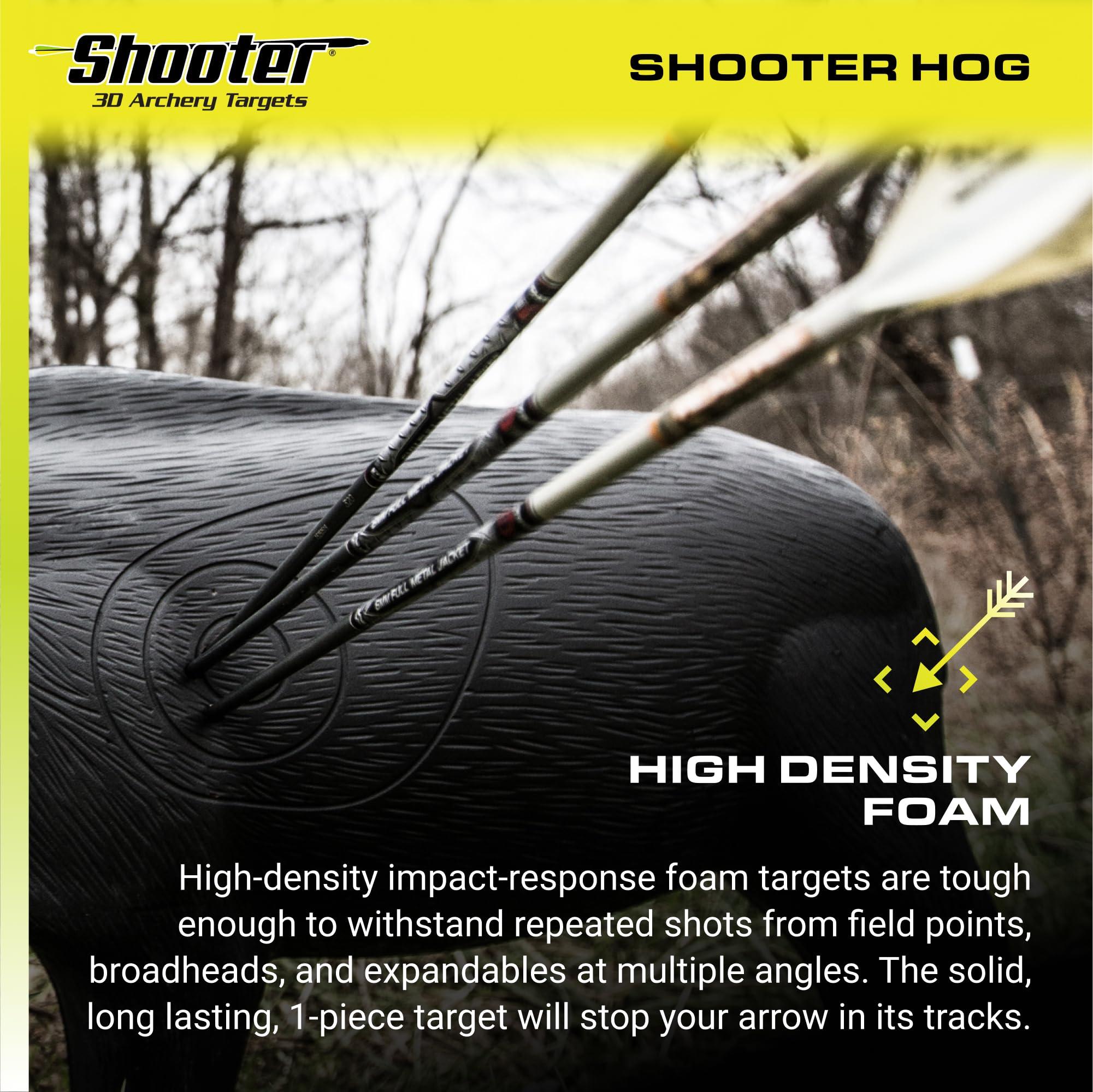 Shooter Field Logic-Shooter 3D Archery Hog Target, Black, One Size