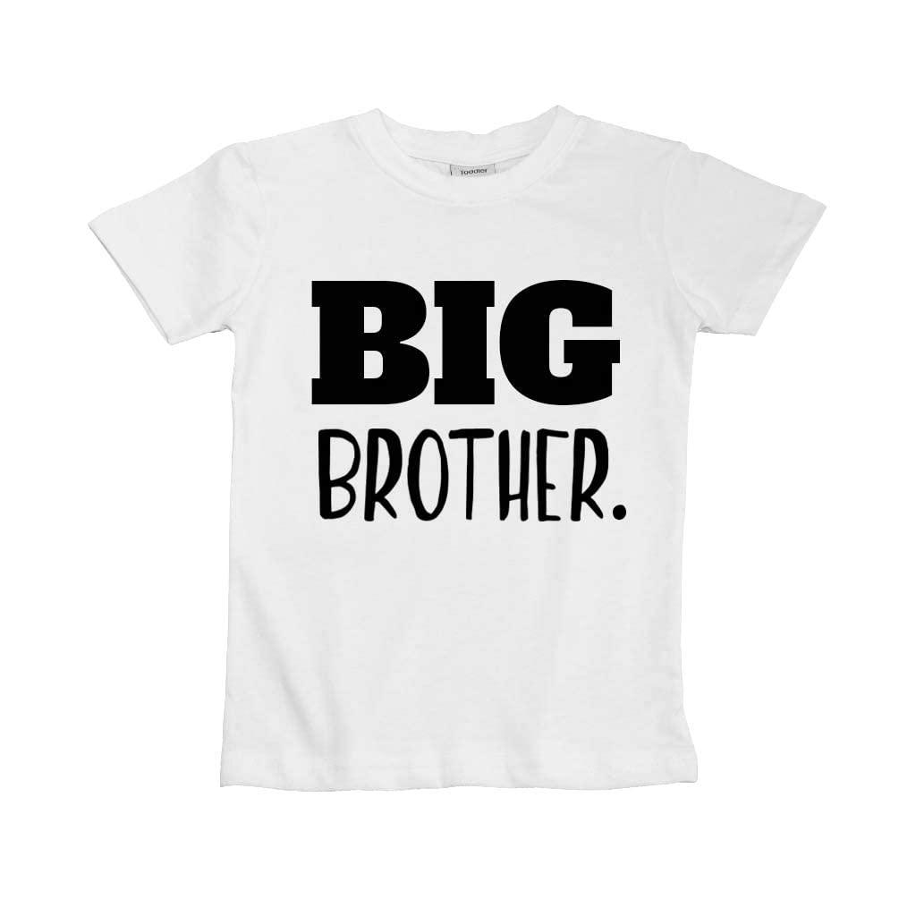 Unordinary Toddler Big Brother Shirt for Toddler Promoted to Best Big Brother Announcement Baby Boys (White, 4 Years)