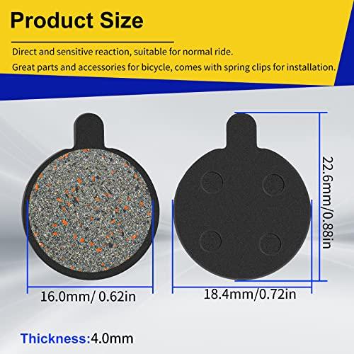 AHL AHL Bicycle Semi-Metallic Disc Brake Pads for Zoom DB280 DB550 DB450 DB350 (4 Pairs)