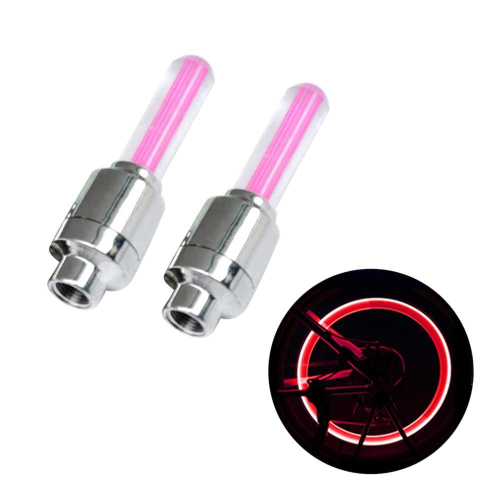 Wakauto Wakauto 4pcs Valve Cap LED tire Valve tire Lights for Cars LED Valve stem Cap car tire Lights Bike Tires LED tire Lights Bike Wheel Lights car LEDs Tires Accessories Shine Valve Light