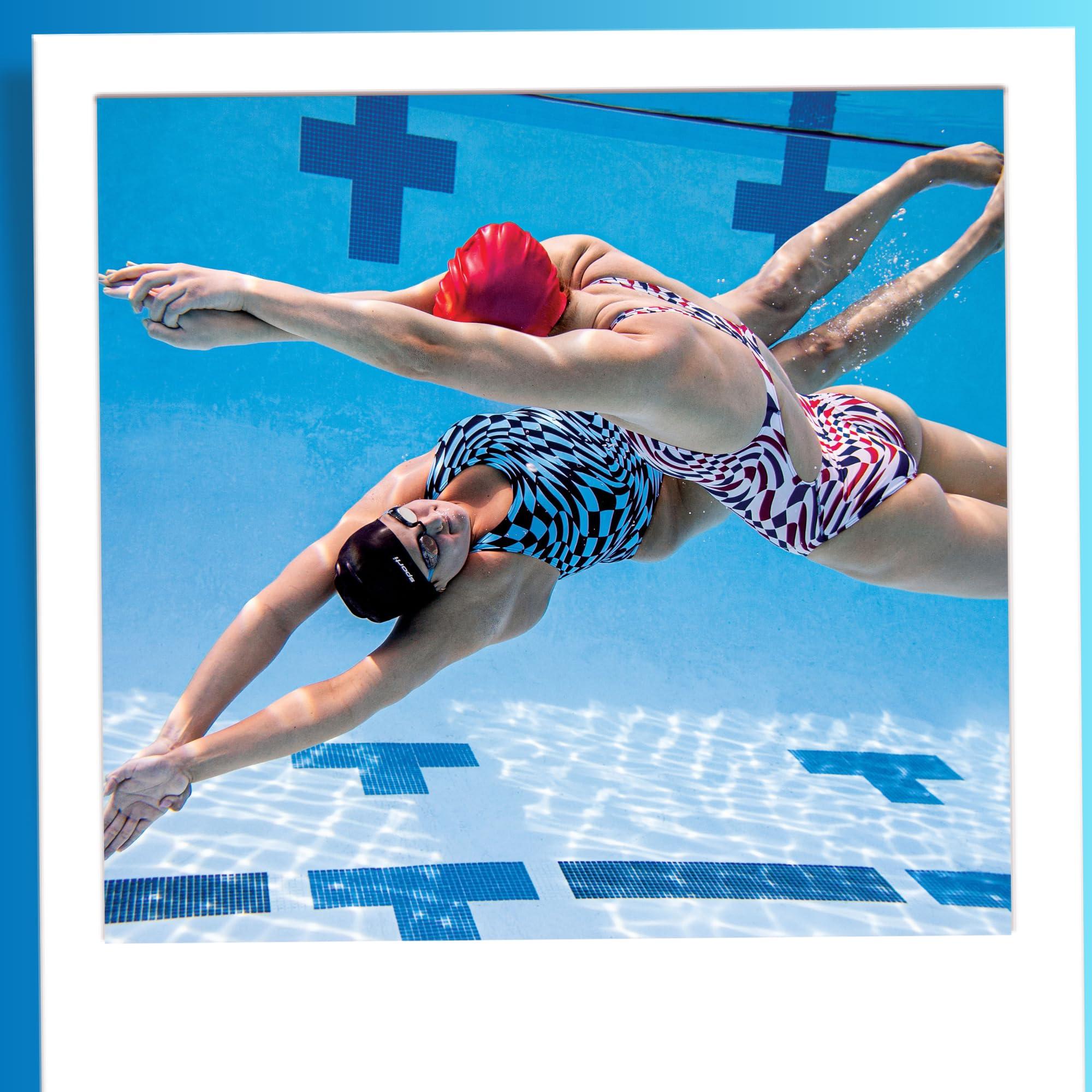 Sporti Sporti Multi Color Silicone Swim Cap - Pink/Yellow Sorbet