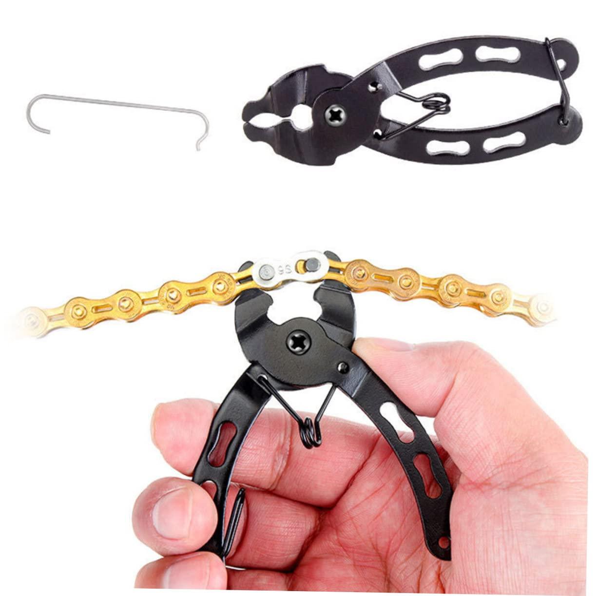 balacoo balacoo Repairing Tools Chain Link Removal Link Pliers Friction Shifter Chain Plier Quick Link Padded Shorts Chain Repair Tool Bike Feet Holders for Stretching Tools for Wrench, 9.2X4X0.5cm, Black