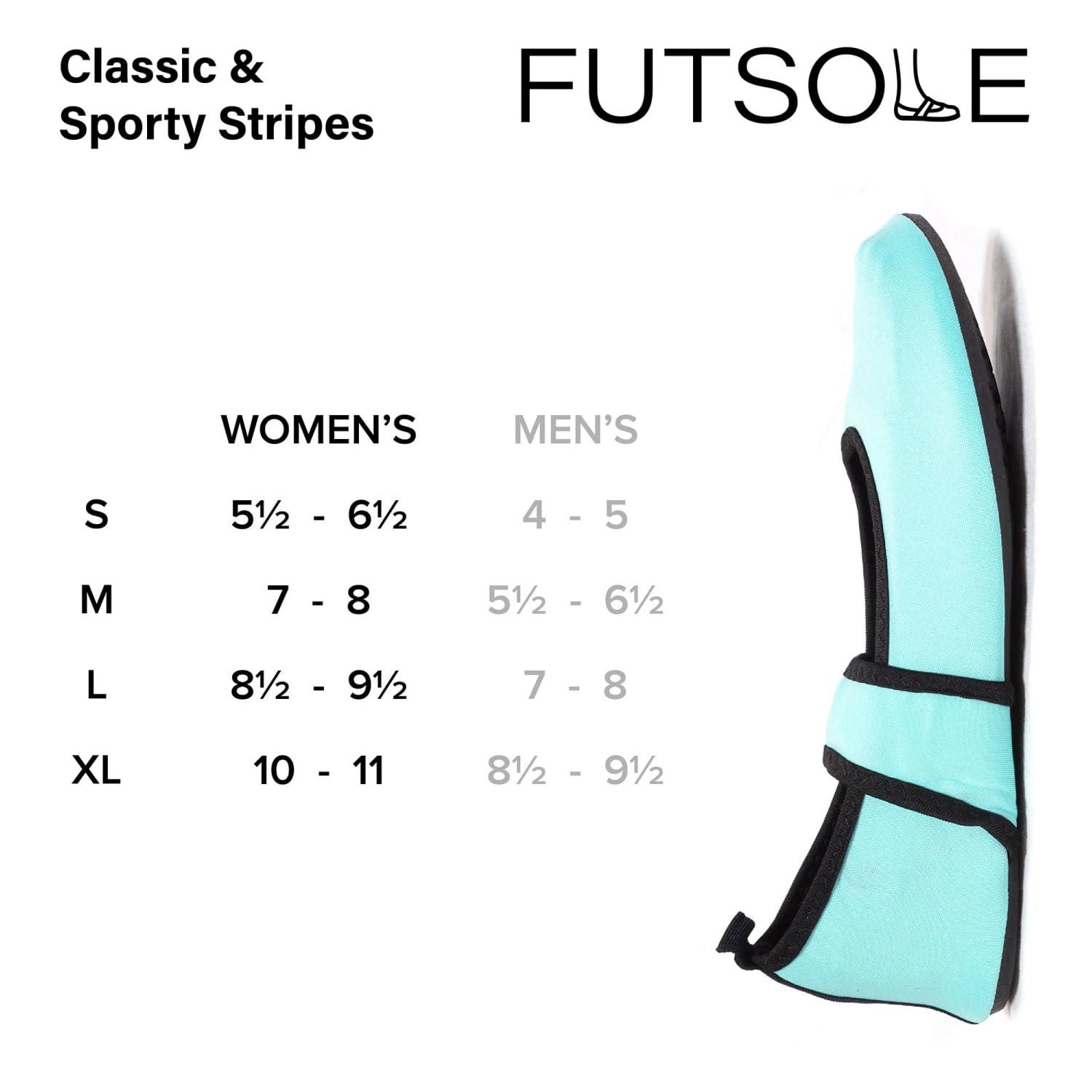 Nufoot Nufoot Futsole Women's Soft-Sided Shoes for Indoors/Outdoors, Foldable & Flexible Footwear for Sport, Exercise, Yoga or Travel, Dance Shoes, Purple Daisies, Medium