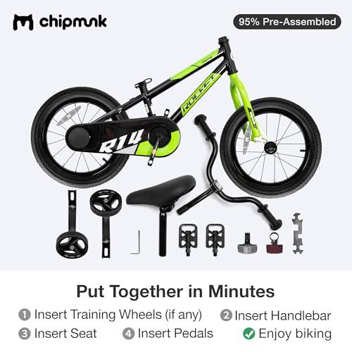 Chipmunk Chipmunk Kids Bike Toddlers 12 14 16 18 Inch Wheel Bicycle Beginners Boys Girls Ages 3-11 Years, Multiple Color Options