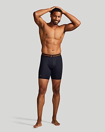 Tommie Copper Men s Performance Compression Undershorts Breathable Underwear with Fly I Sweat Wicking 4D Stretch Briefs for Everyday Black Large