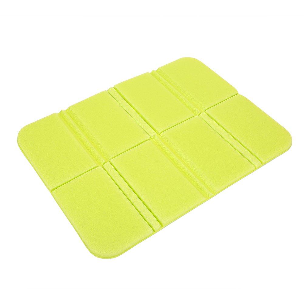 lvifloae Folding Seat Cushion Portable Waterproof Picnic Mat Pad Cover Hiking Sleeping Pad Orange (Green)