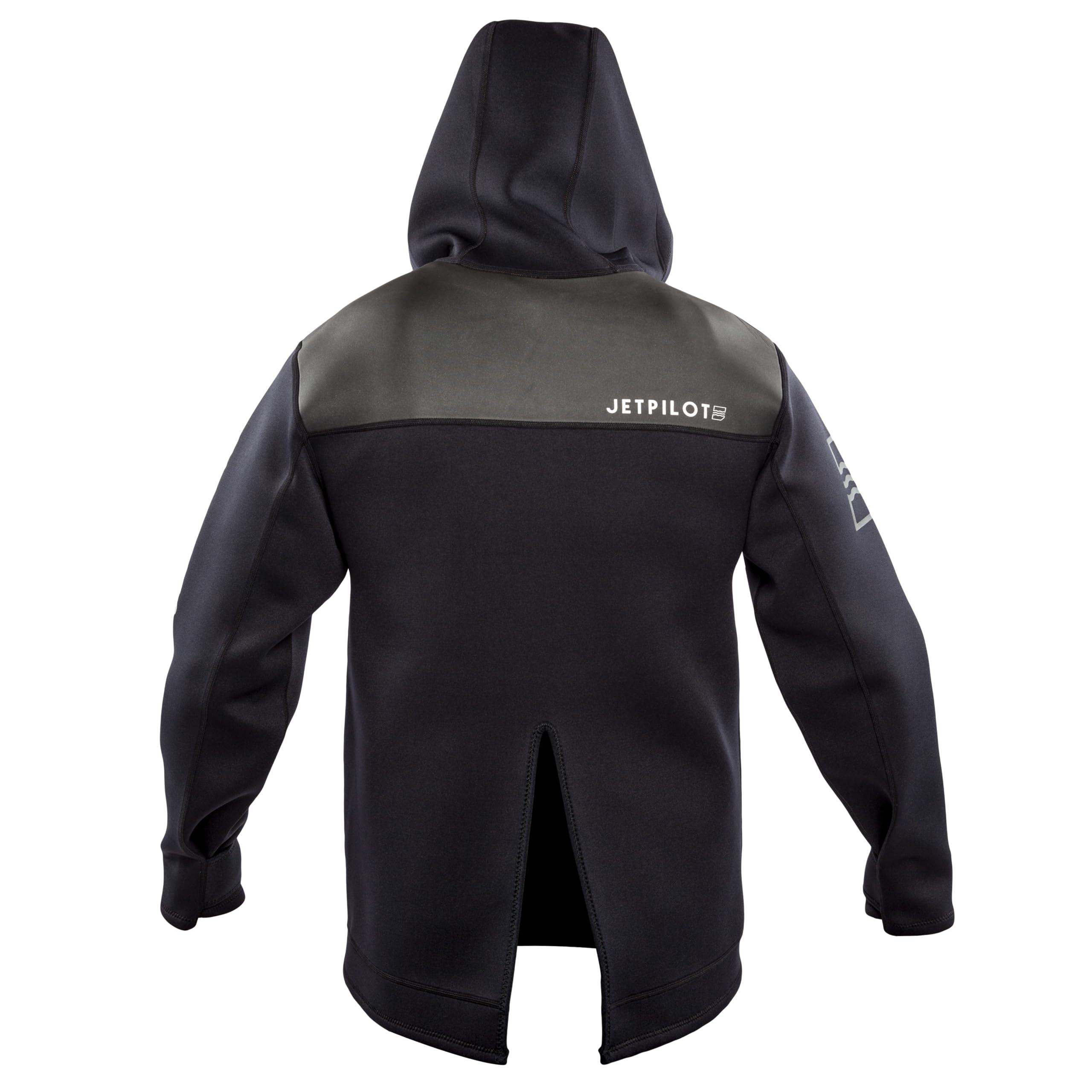 Jet Pilot Jet Pilot - 2MM Tour Coat -2mm Flex Lite Neoprene - Insulated Neoprene Hood - Sailing Jacket, Fishing Jacket - Wetsuit Tops