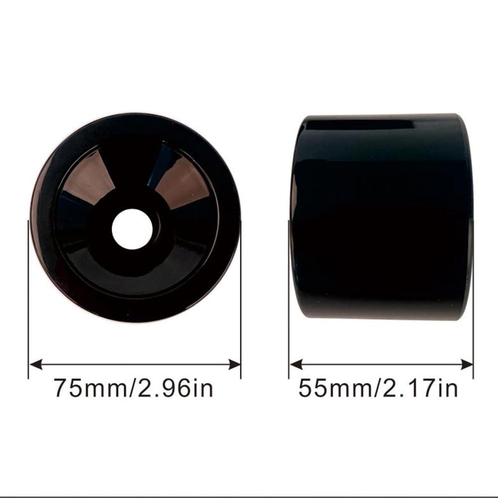 GXBHSP GXBHSP 1 Pack/Set of 4 Longboard Skateboard Wheels 75mm Downhill Longboard Skateboard Cruising Wheels with ABEC-9 Bearings (4)