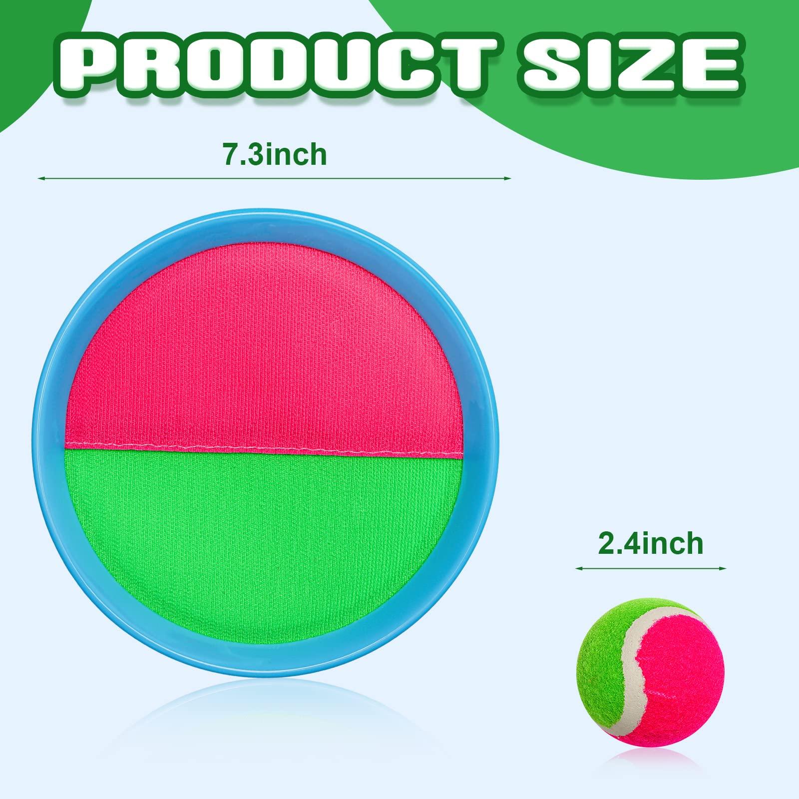 Mxiutery Toss and Catch Ball Game Set,Outdoor Games Toys, Playground Balls, Beach Games Set,Summer Toys for Kids Ages 4-8, Perfect Kids Toys Sets,Playground Sets for Kids