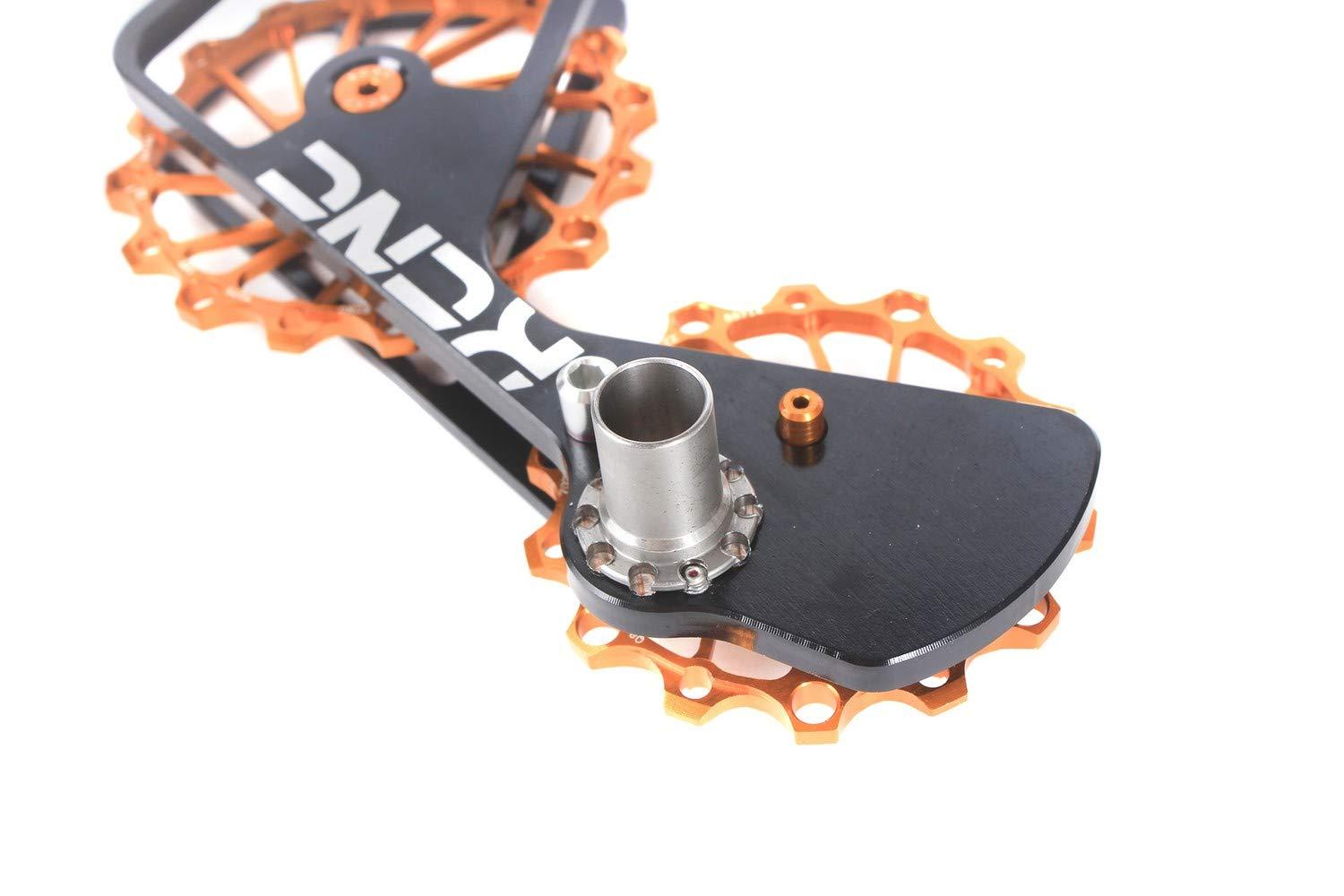 KCNC KCNC Road Cyclocross Bicycle Bike OSPW Oversized Derailleur Pulley Wheel System for Shimano Dura Ace/Ultegra 6700/6800/7800/7900/7970/9000/9070 use (Gold)