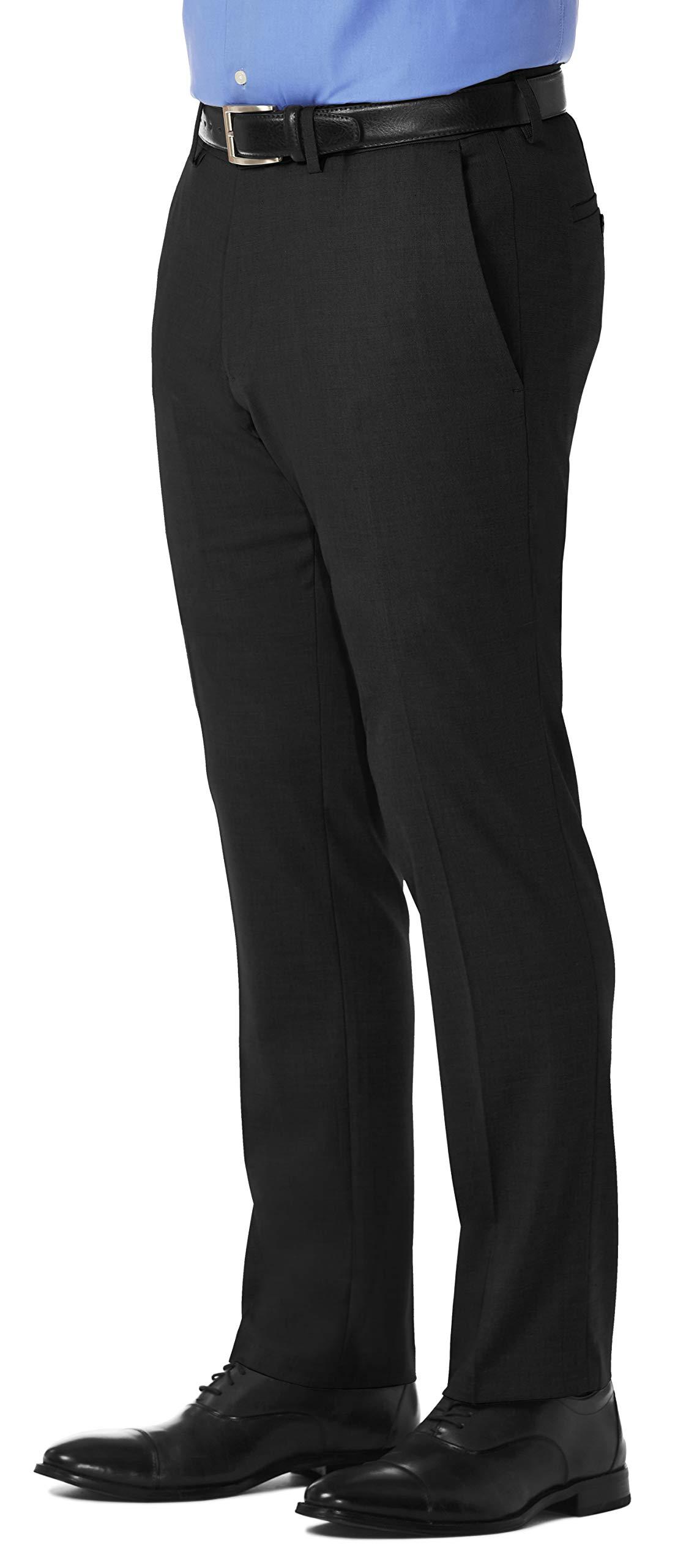 Kenneth Cole Reaction Kenneth Cole Reaction Men's Slim Fit Solid Performance Dress Pant, Black, 36W x 32L