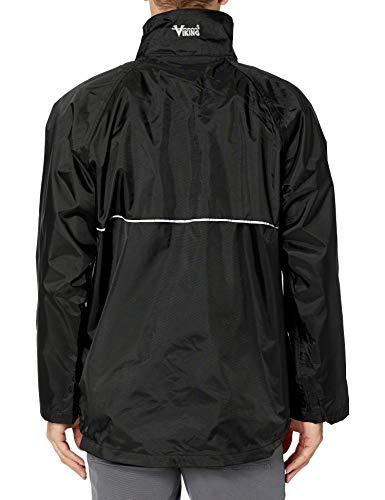 VIKING VIKING Journeyman 420D Waterproof Jackets for Men - Heavy-Duty Hooded Industrial Jacket for Construction and Forestry, Black - X-Large