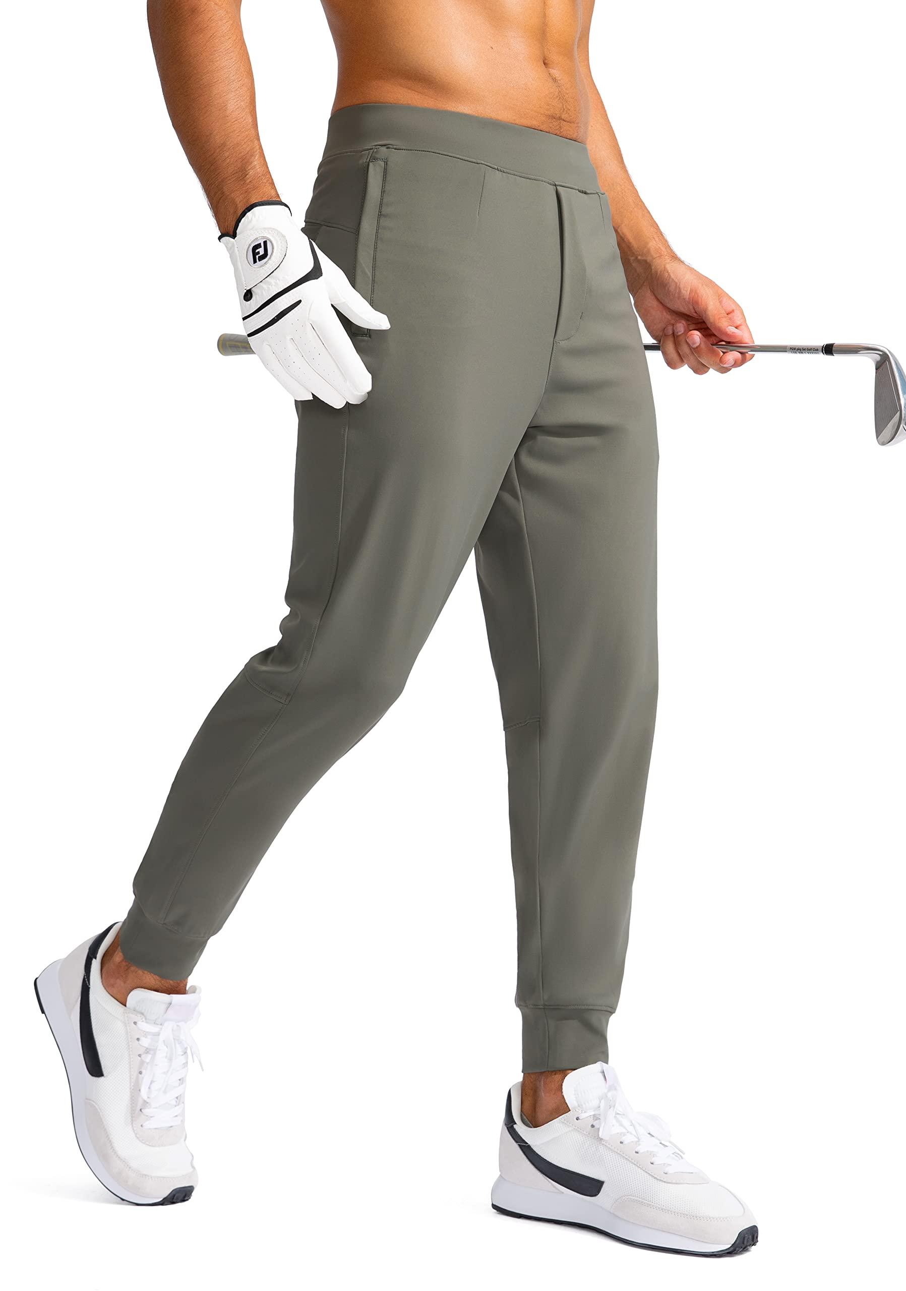 G Gradual Men's Golf Joggers Pants with Zipper Pockets Stretch Sweatpants Slim Fit Track Pants Joggers for Men Work Running (Sage, XS)