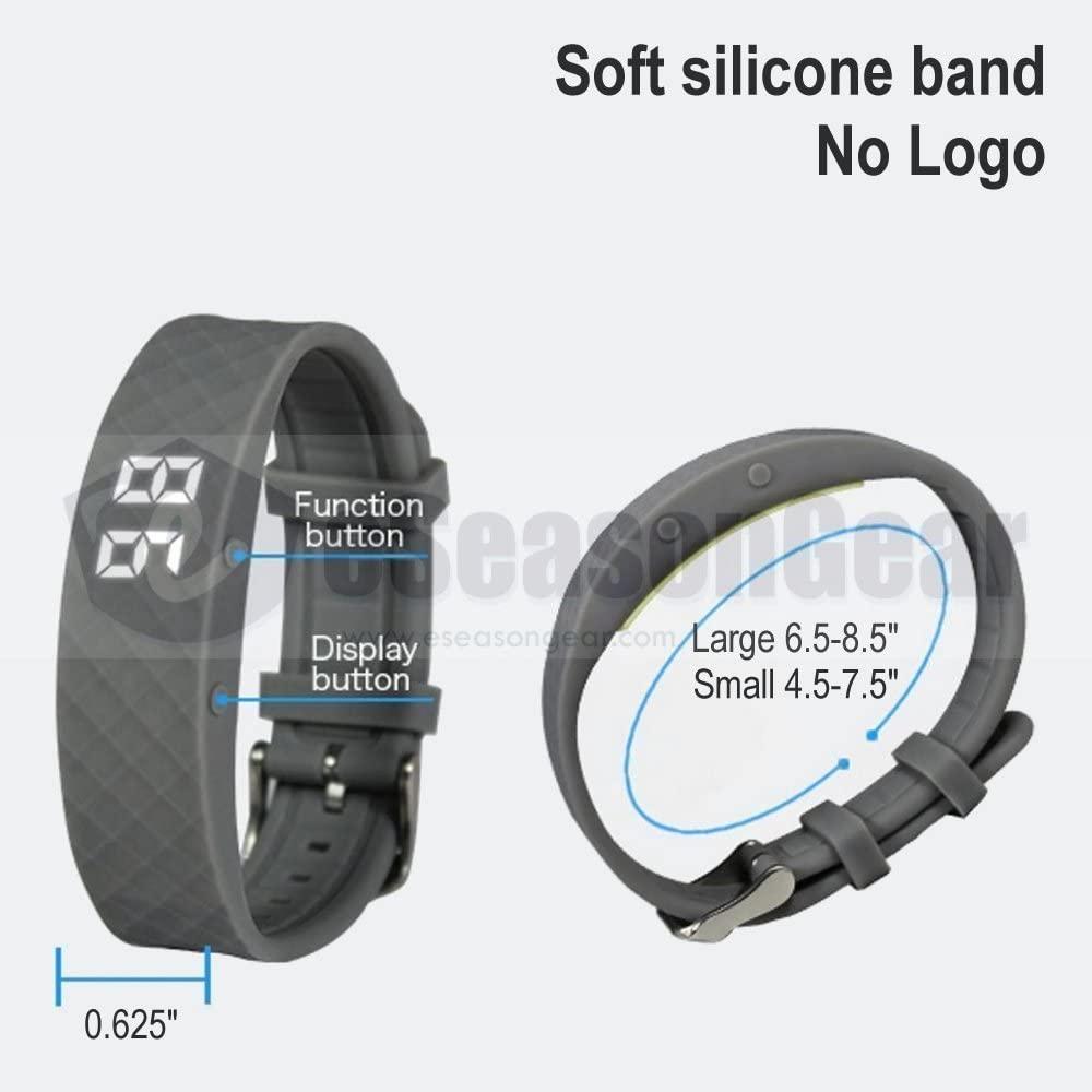 eSeasonGear eSeasongear VB80 Vibrating Alarm Watch, Silent Vibration Shake Wake ADHD Medication Reminder (Blue-Large-B2)