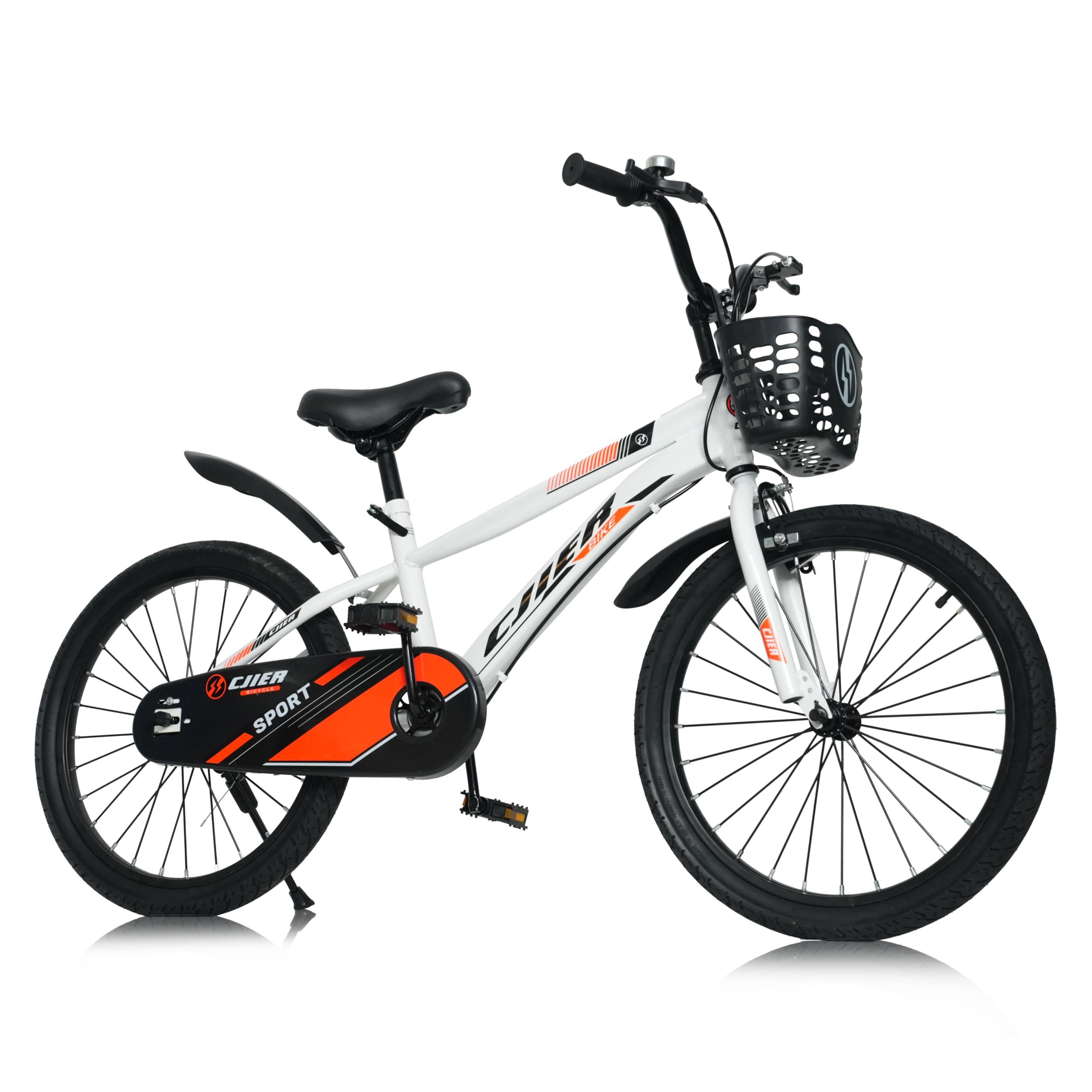 DEYGIA DEYGIA Kids Bike, 20 Inch Bike with Kickstand for Boys and Girls Ages 10-12 Years, Sports Kids\' Bicycles for Kids, Bicycle for Kids, Easy Assembly - White