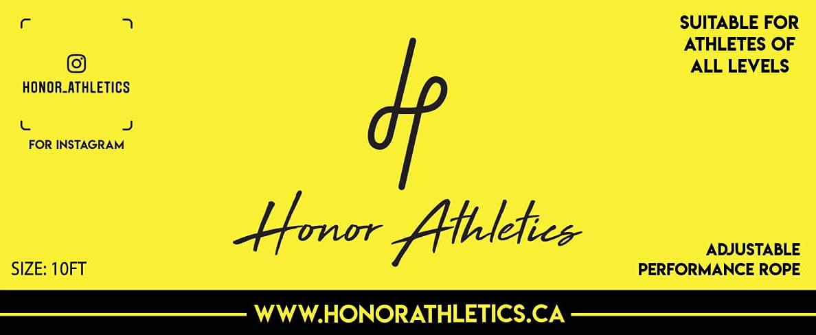 Honor Athletics Honor Athletics | Adjustable 5mm PVC Boxing Jump Rope with Unbreakable Handles | Non-Kinking Skipping Rope for Men & Women | Pro Boxer Rope