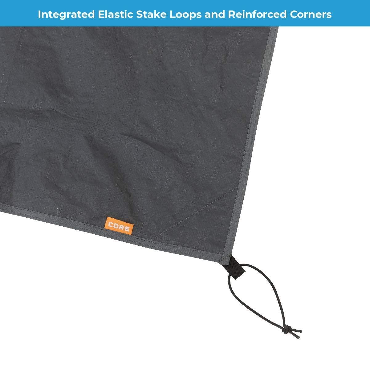CORE CORE Outdoor Tent Footprints | Perfect Tarp Camping Accessories for Easy Camp Setup (10 Person Tents)