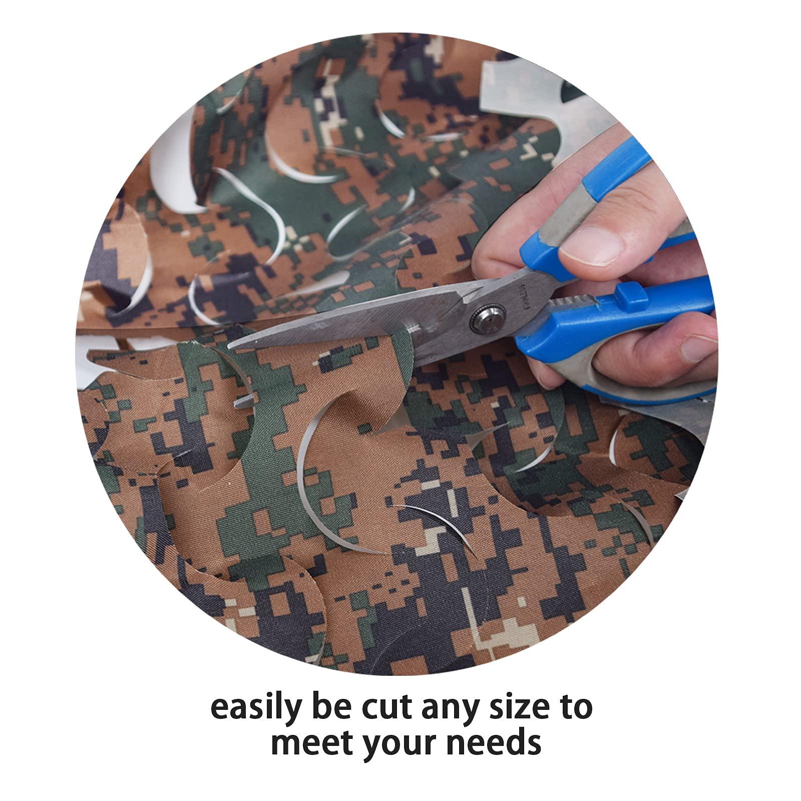 GRVCN GRVCN Camo Netting Camouflage Net, Bulk Roll Sunshade Mesh Nets for Hunting Blind Shooting Military Theme Party Decorations