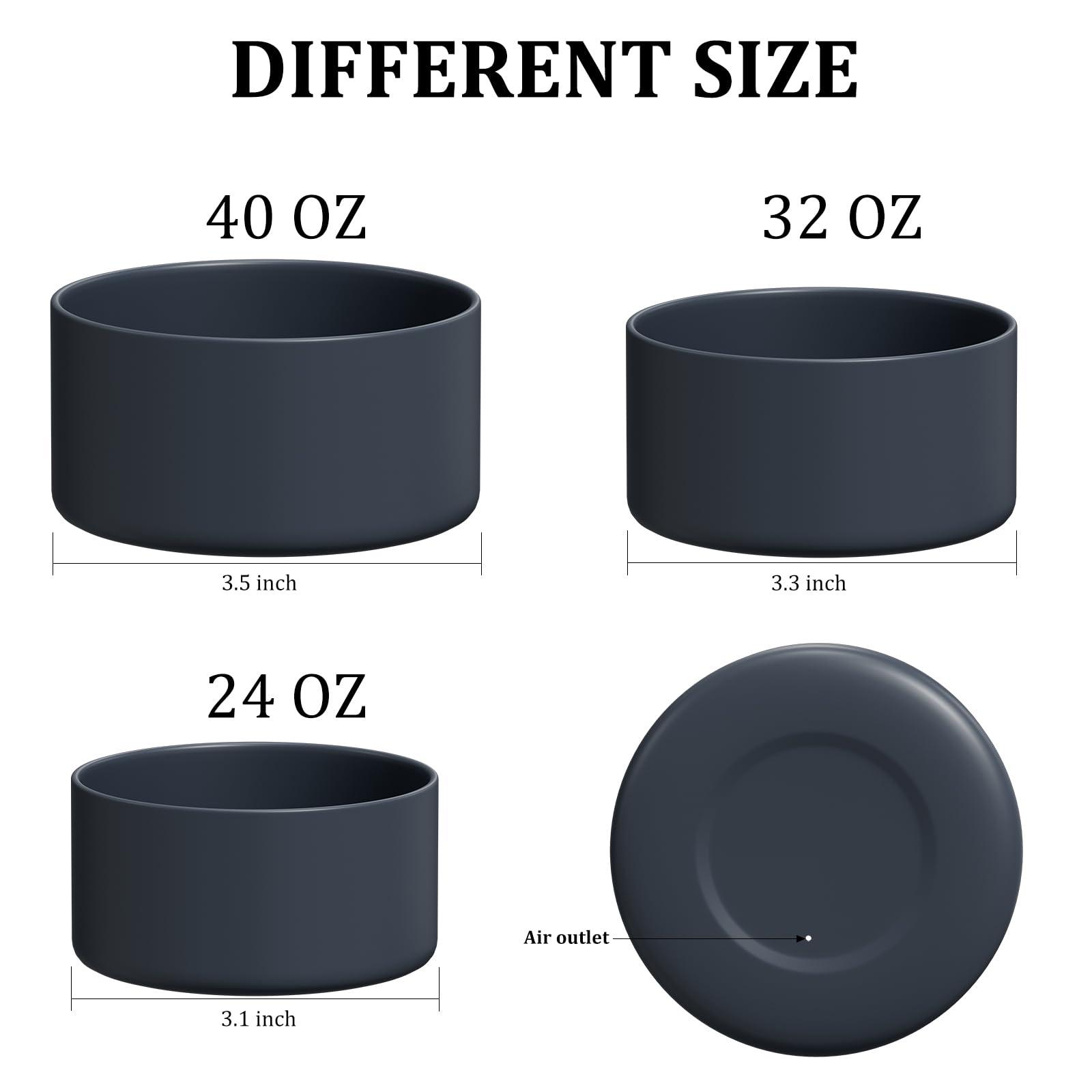 Affute Affute Silicone Boot for Owala Water Bottle 40 oz, Anti-Slip Protective Sleeve for FreeSip/Twist/Flip Water Bottles, BPA Free, Bottom Bumper Cover Protects Water Bottles from Scratches(Dark blue)