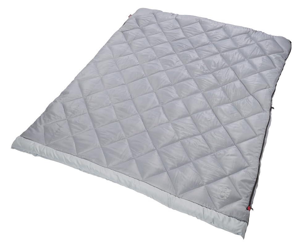 Coleman Coleman 45F Double Sleeping Bag, Queen Size XL Sleeping Bag with Big & Tall Design, 2 Sleeping Bags When Zipped Apart, 3-Layer Comfort with Snag-Free Zipper & Stuff Sack, Machine Washable