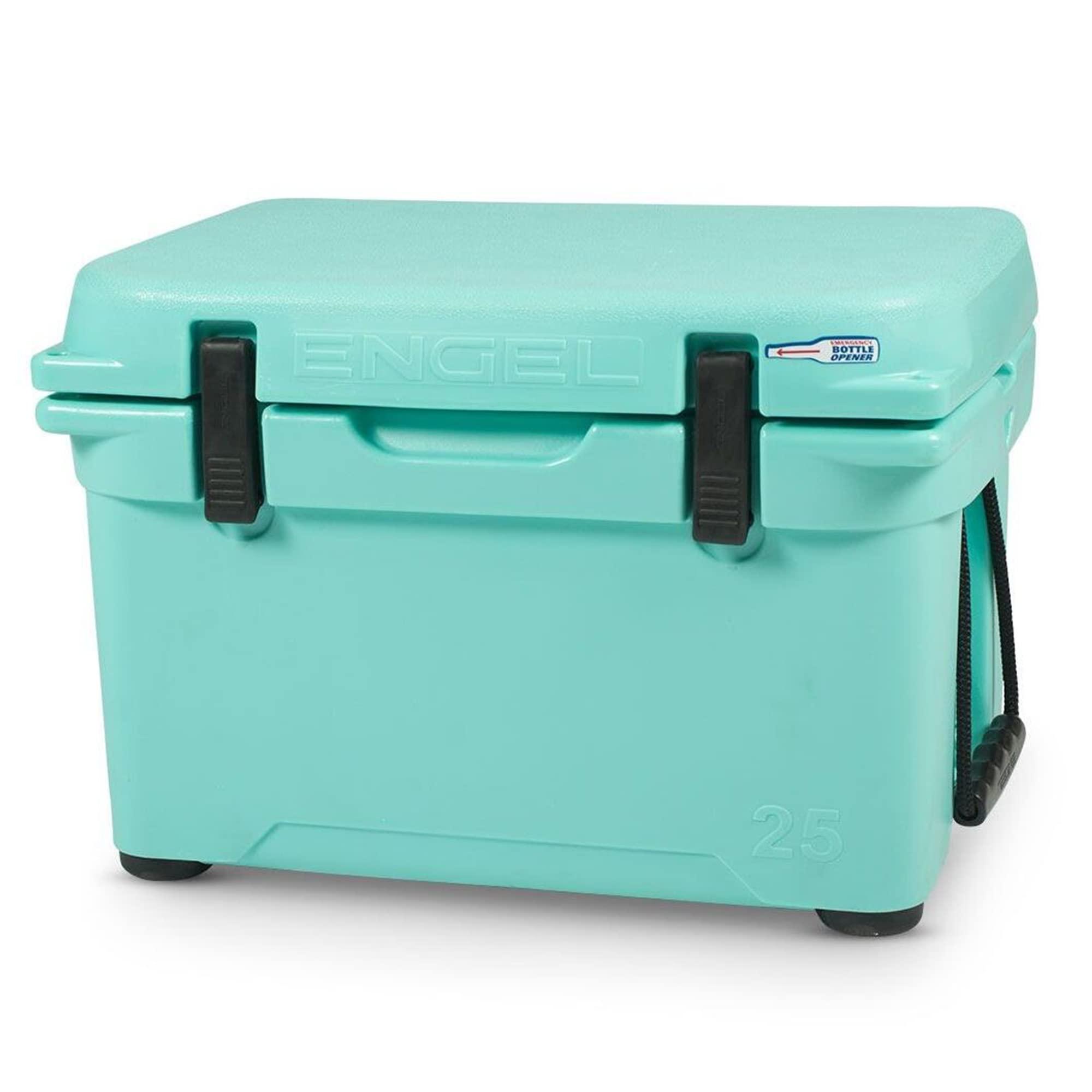 ENGEL Engel Coolers ENG25 Cooler | 18 Can High Performance Durable Seamless Rotationally Molded Ice Box for Camping, Hunting, and Fishing - Seafoam