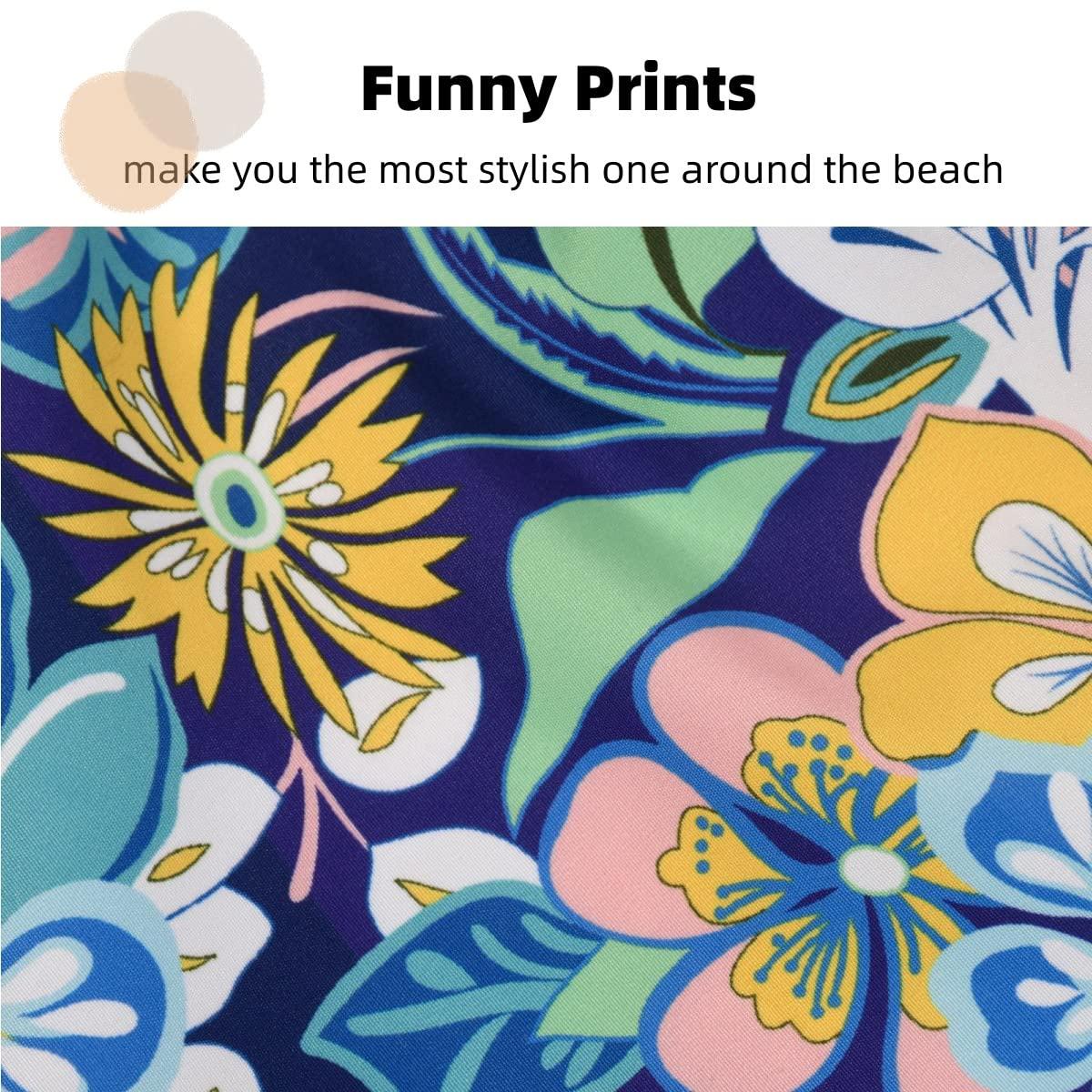 Lansbojun Lansbojun Mens Swim Trunks Funny Swim Shorts Quick Dry Lightweight Bathing Suits Sunflower 2XL