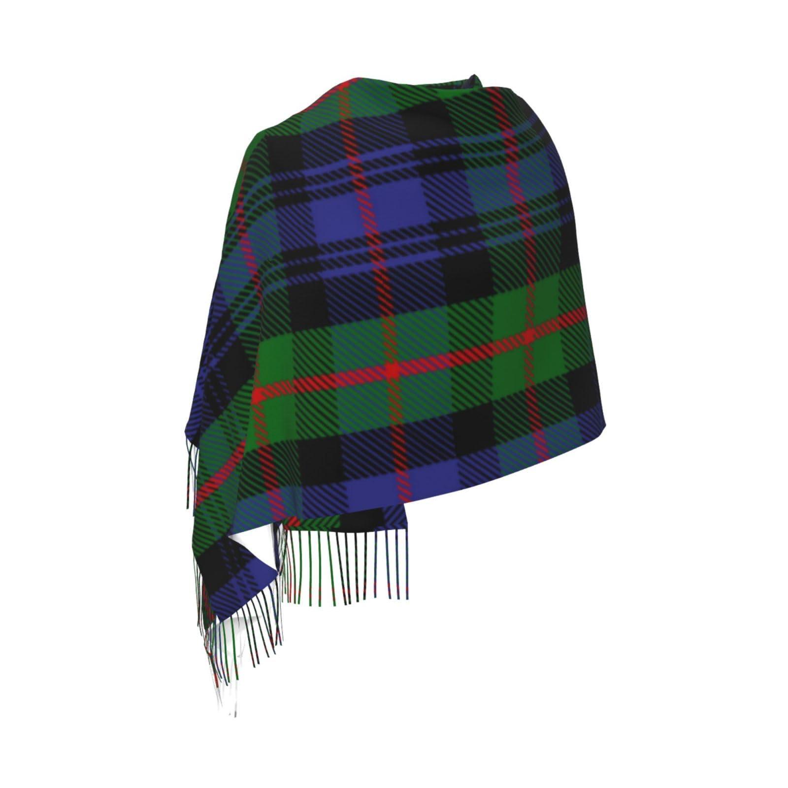 LMNSWDA LMNSWDA Clan Murray Tartan Women's Fashion Cashmere Feel with Tassel Large scarf warm party shawl Wraps