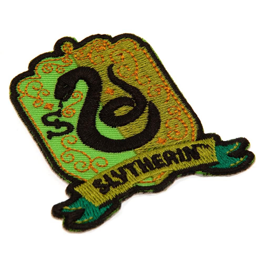 Harry Potter Harry Potter Slytherin Iron On Patch (One Size) (Green/Black)