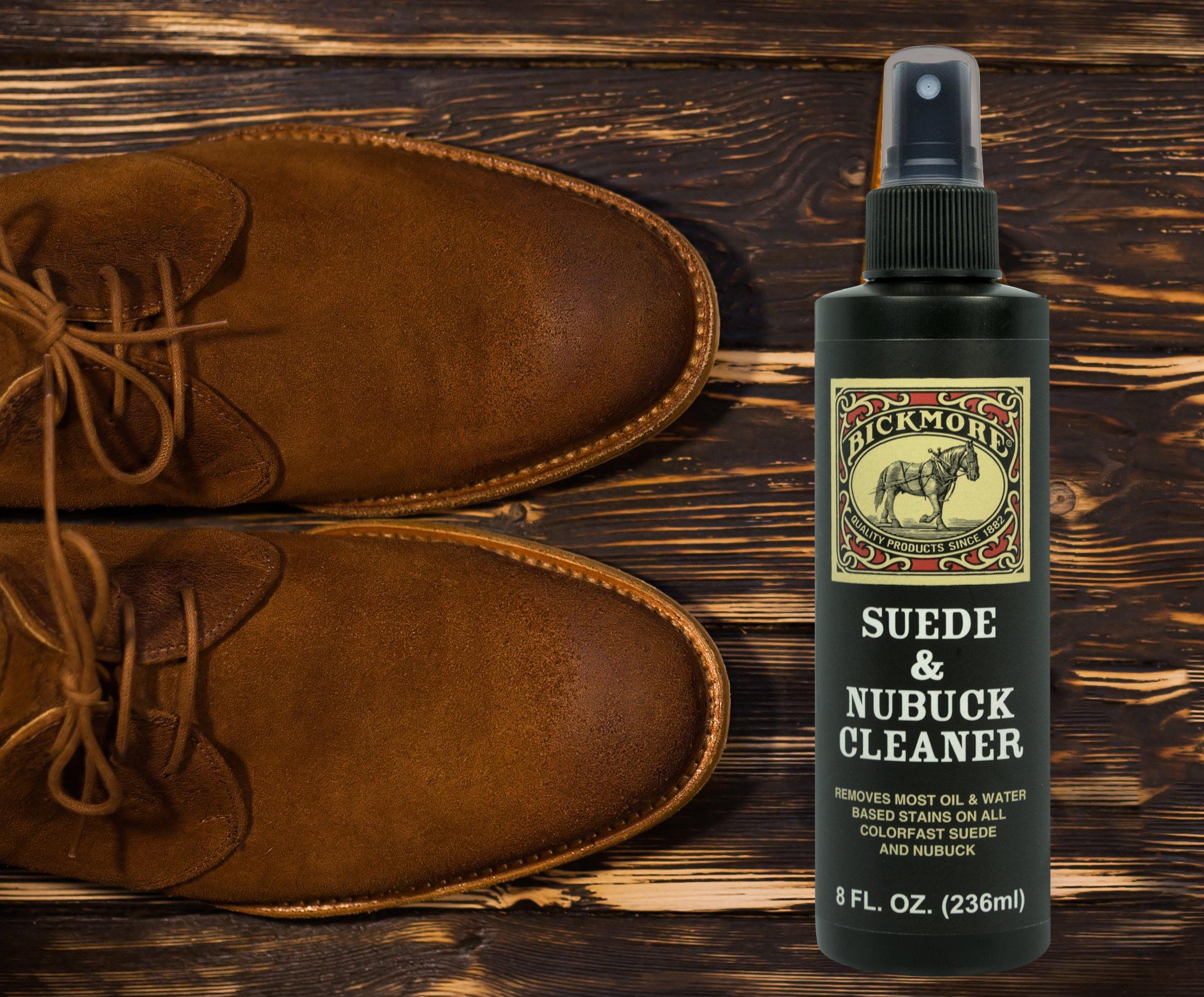Bickmore Bickmore Suede & Nubuck Cleaner - Remove Water Dirt Oil Stains From Shoes Boots Purses Handbags & More 8 fl oz
