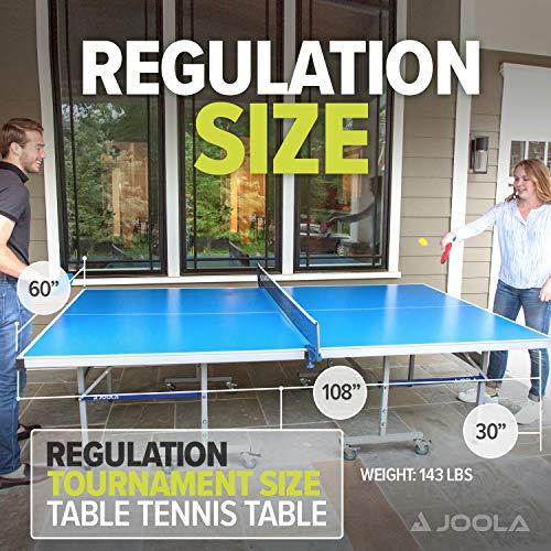 JOOLA JOOLA NOVA DX Indoor/Outdoor Table Tennis Table with Weatherproof Net Set