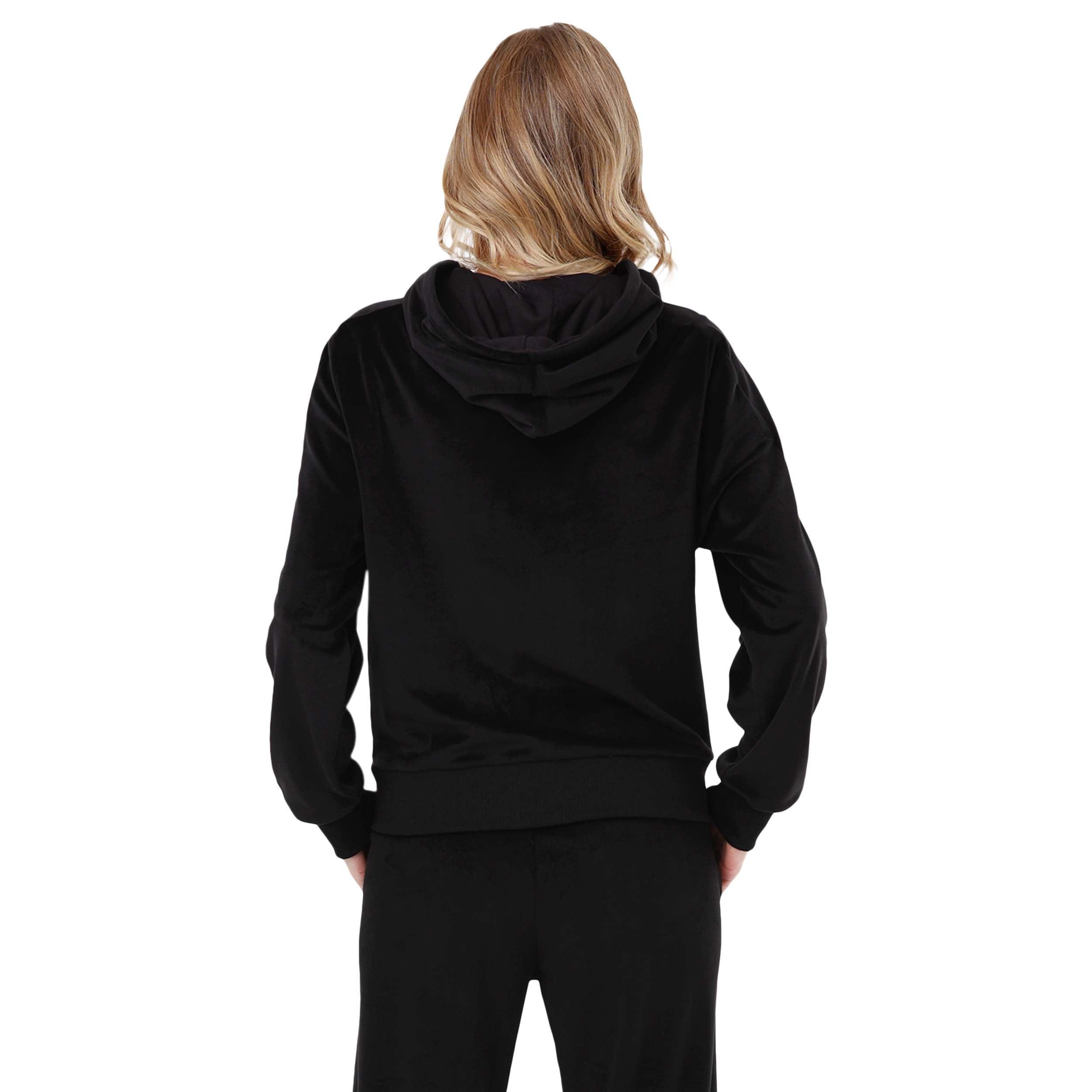 FOCO FOCO Women\'s Standard NFL Logo Ladies Fashion Tracksuit Soft Velour Sweatsuit Zip Up Jacket Top, Team Color