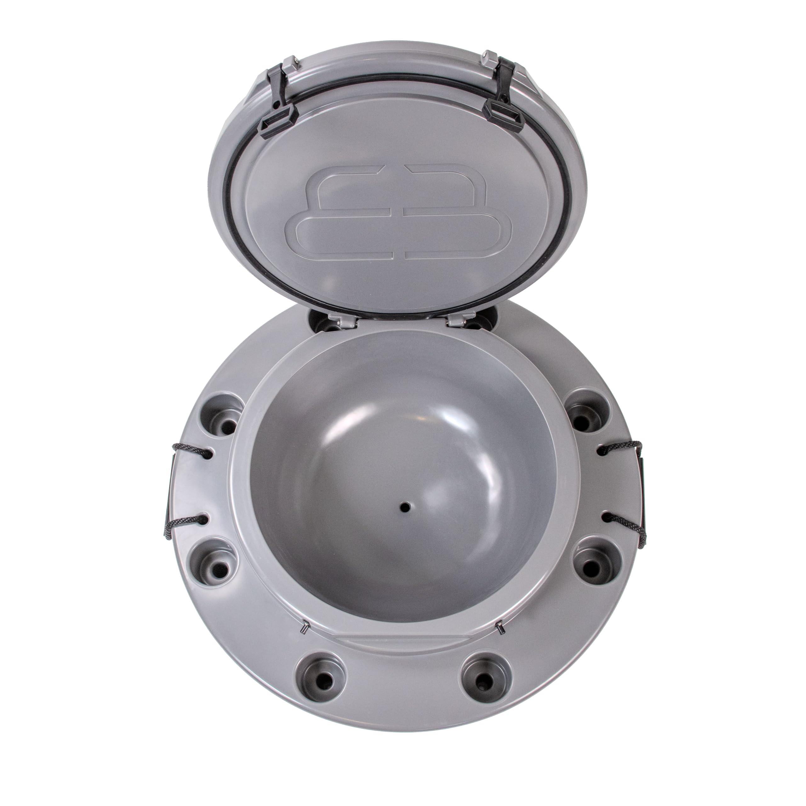 ICEBRG ICEBRG 65 Floating Bar Holds 65 Cans Insulated Floating Drink Station for Pool, Lake, River, or Boat (Graphite)